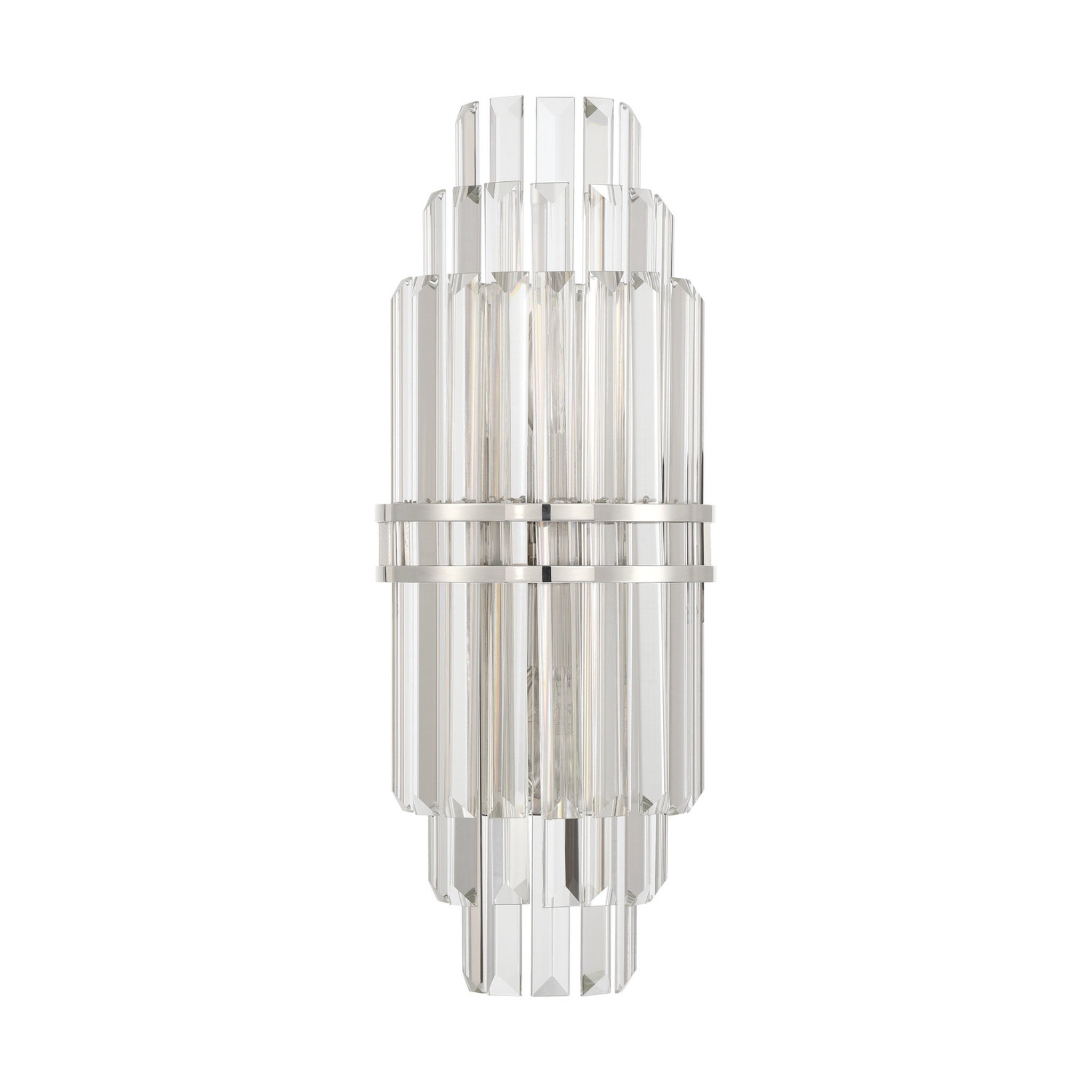 Hayes 7.5'' Polished Nickel Sconce Silver 7.5"W x 20"H x 4.75"D
