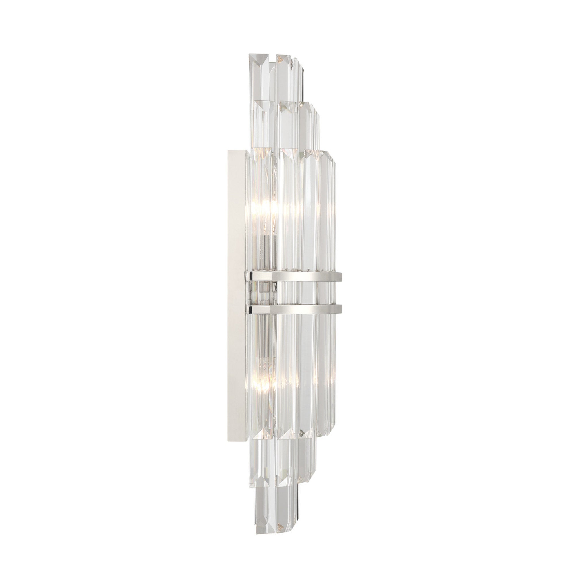 Hayes 7.5'' Polished Nickel Sconce Silver 7.5"W x 20"H x 4.75"D