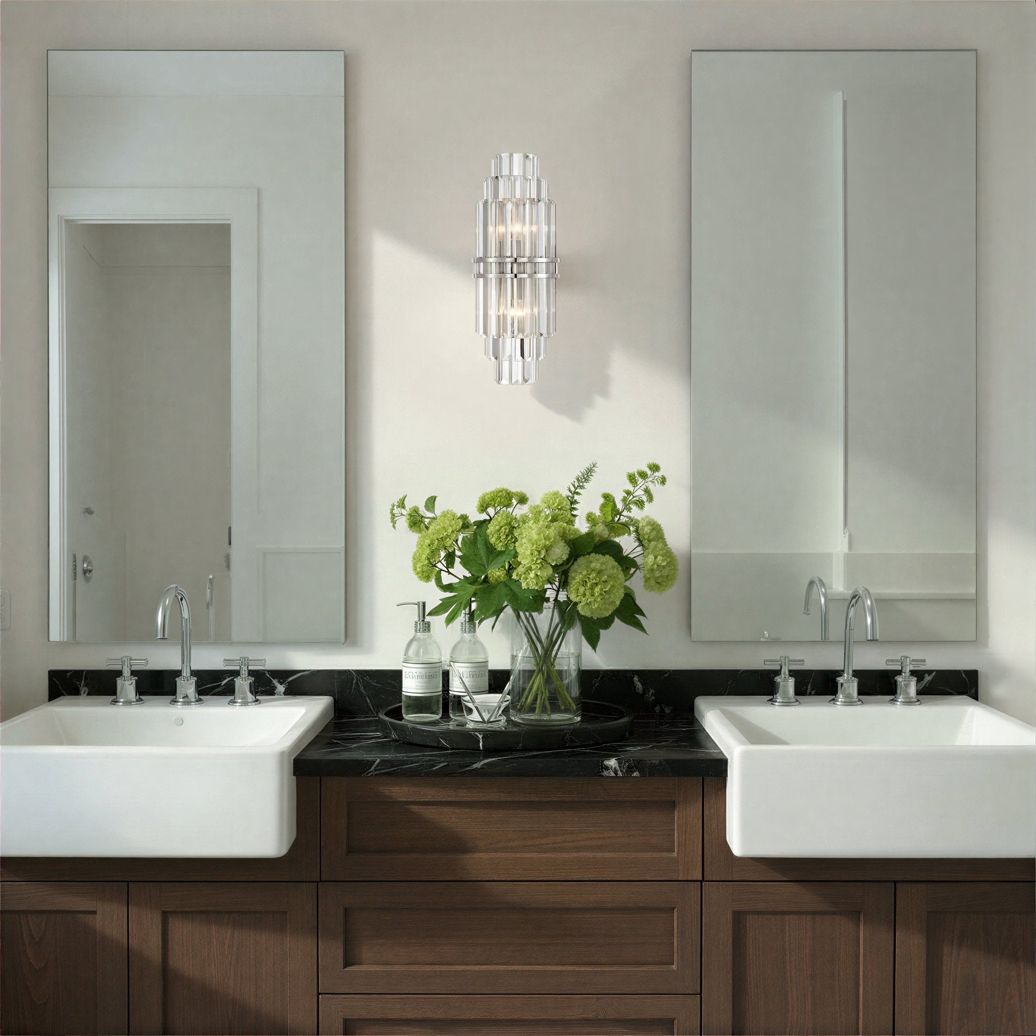 Hayes 7.5'' Polished Nickel Sconce Silver 7.5"W x 20"H x 4.75"D