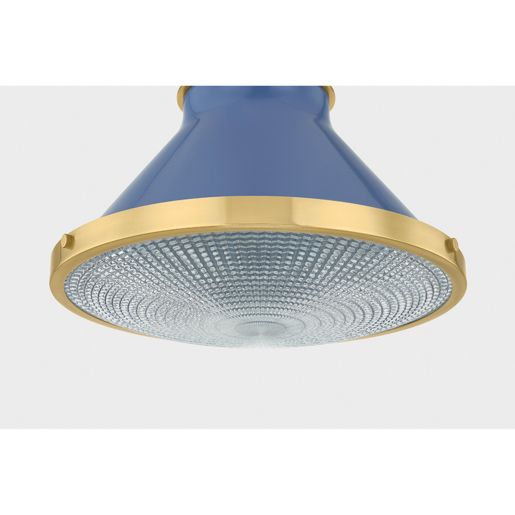 Highclere 1-Light Flush Mount in Aged Brass by Mark D. Sikes 12.75W x 9.75H (MDS2402-AGB/FBL)