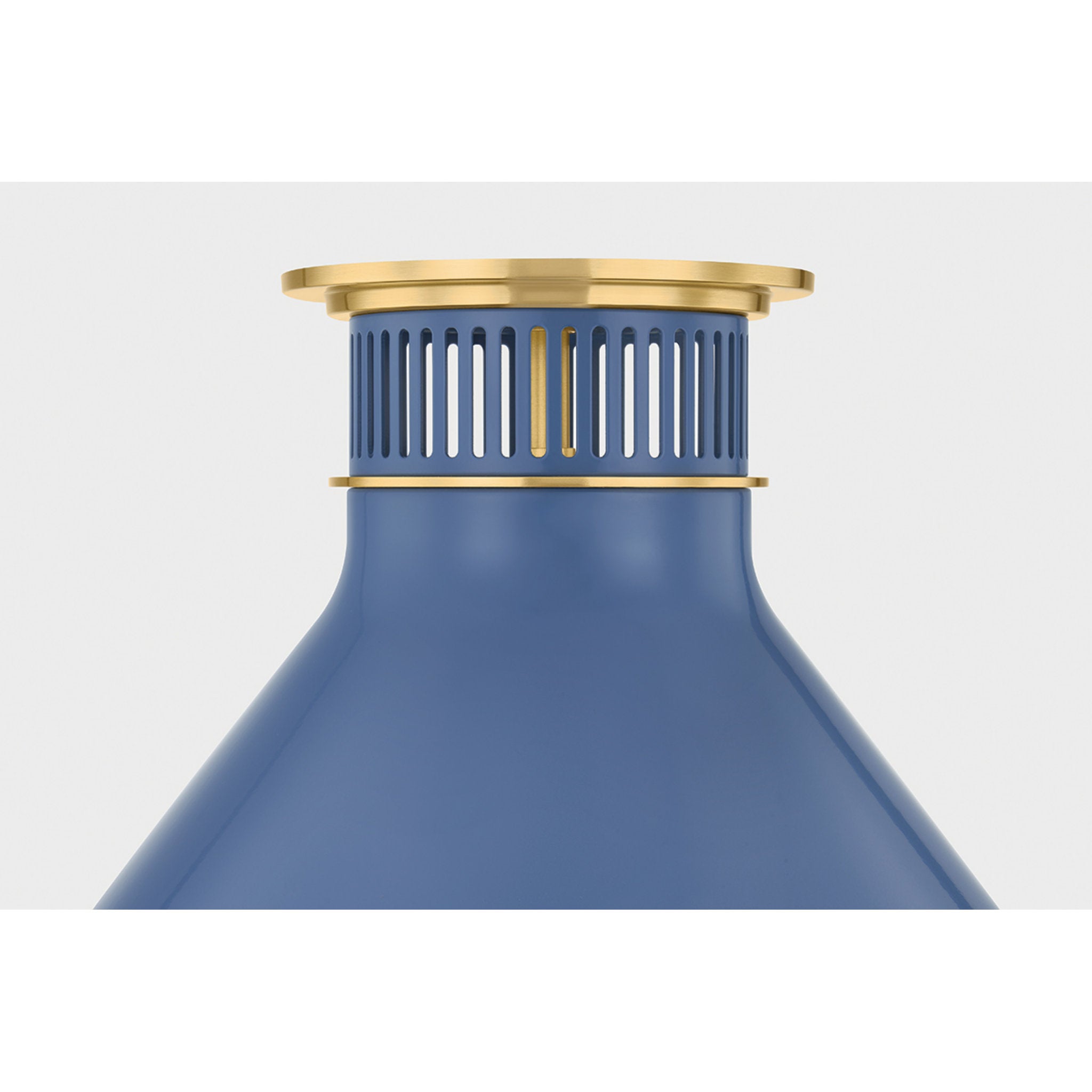 Highclere 1-Light Flush Mount in Aged Brass by Mark D. Sikes 12.75W x 9.75H (MDS2402-AGB/FBL)