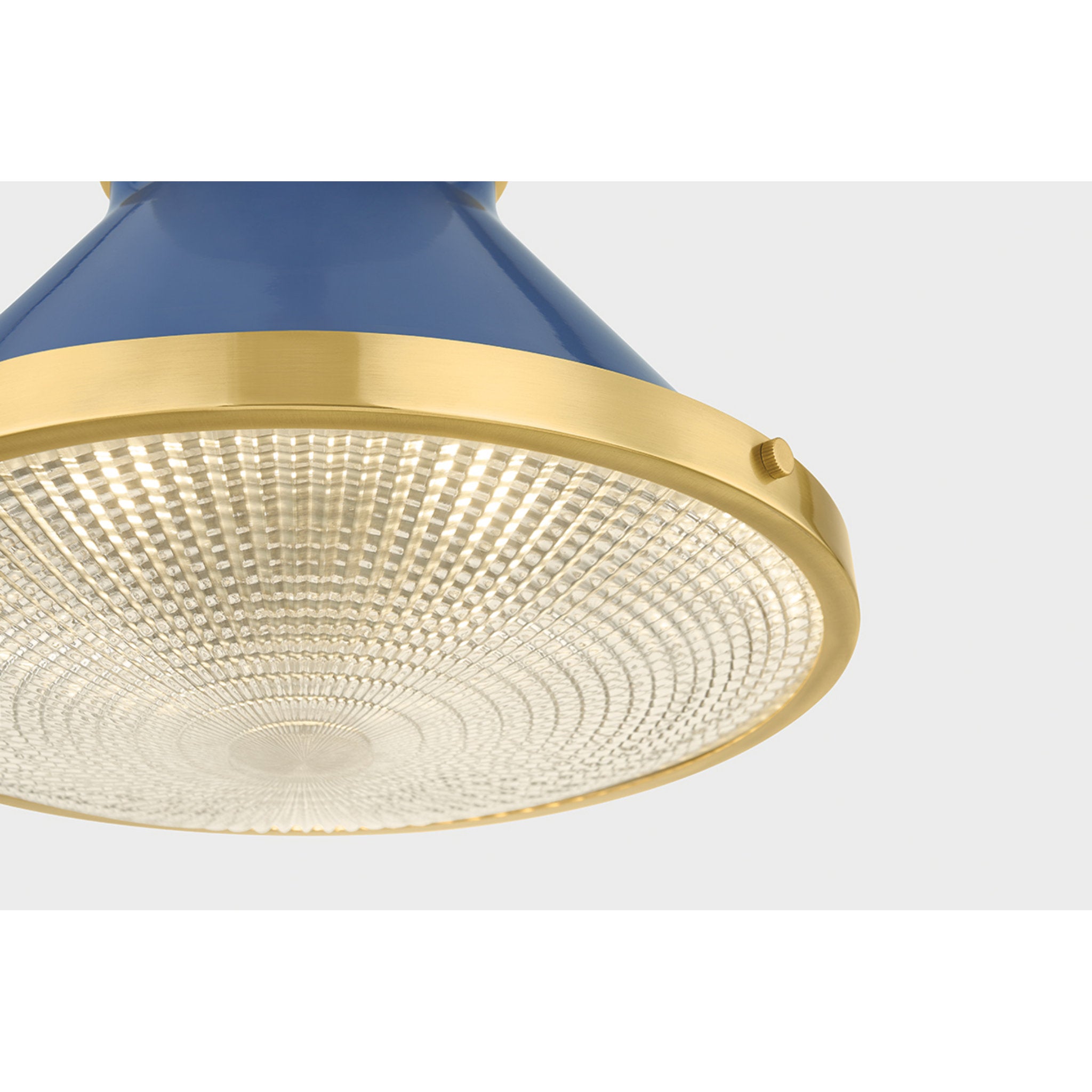 Highclere 1-Light Flush Mount in Aged Brass by Mark D. Sikes 12.75W x 9.75H (MDS2402-AGB/FBL)