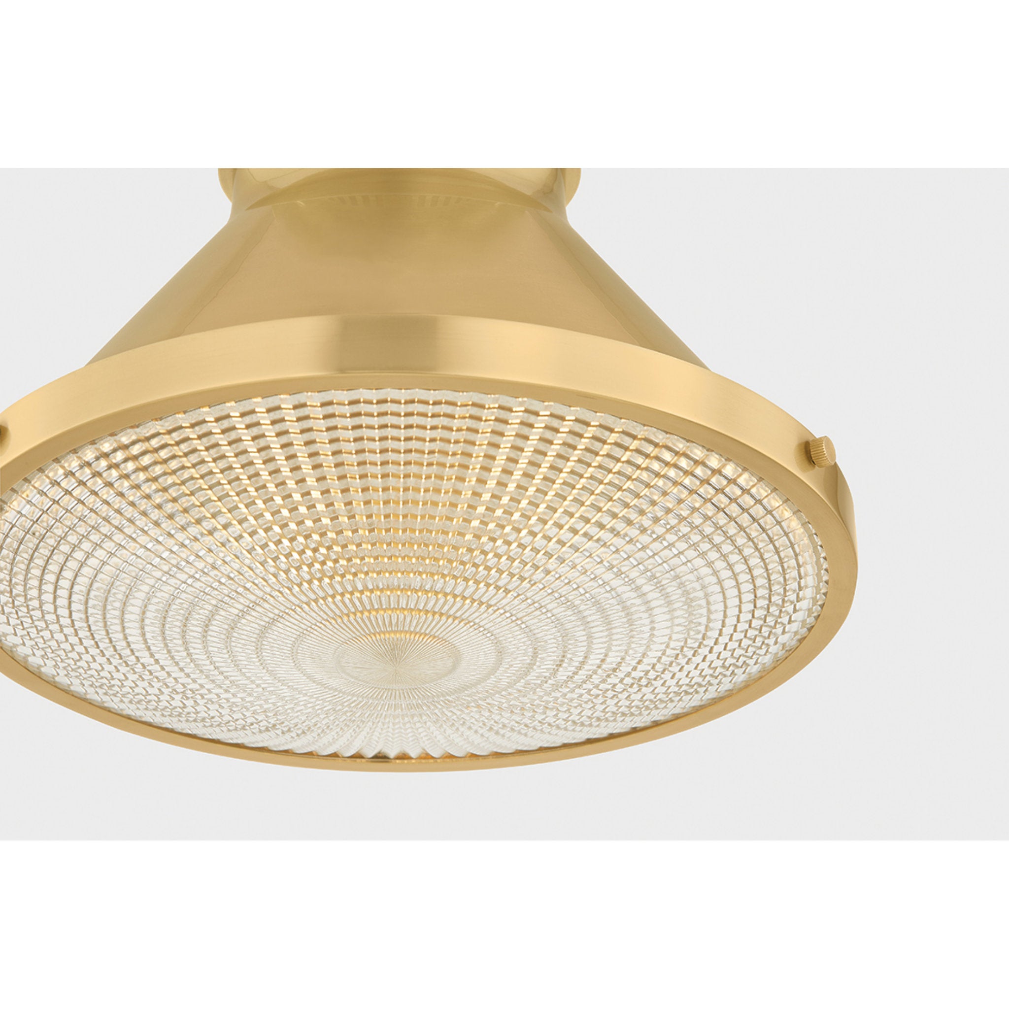 Highclere 1-Light Flush Mount in Aged Brass by Mark D. Sikes 12.75W x 9.75H (MDS2402-AGB)
