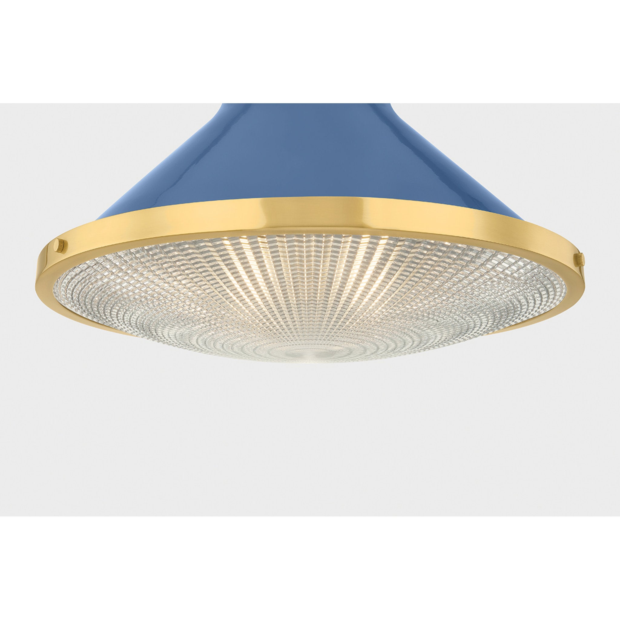 Highclere 1-Light Flush Mount in Aged Brass by Mark D. Sikes 17.75W x 12.25H (MDS2403-AGB/FBL)
