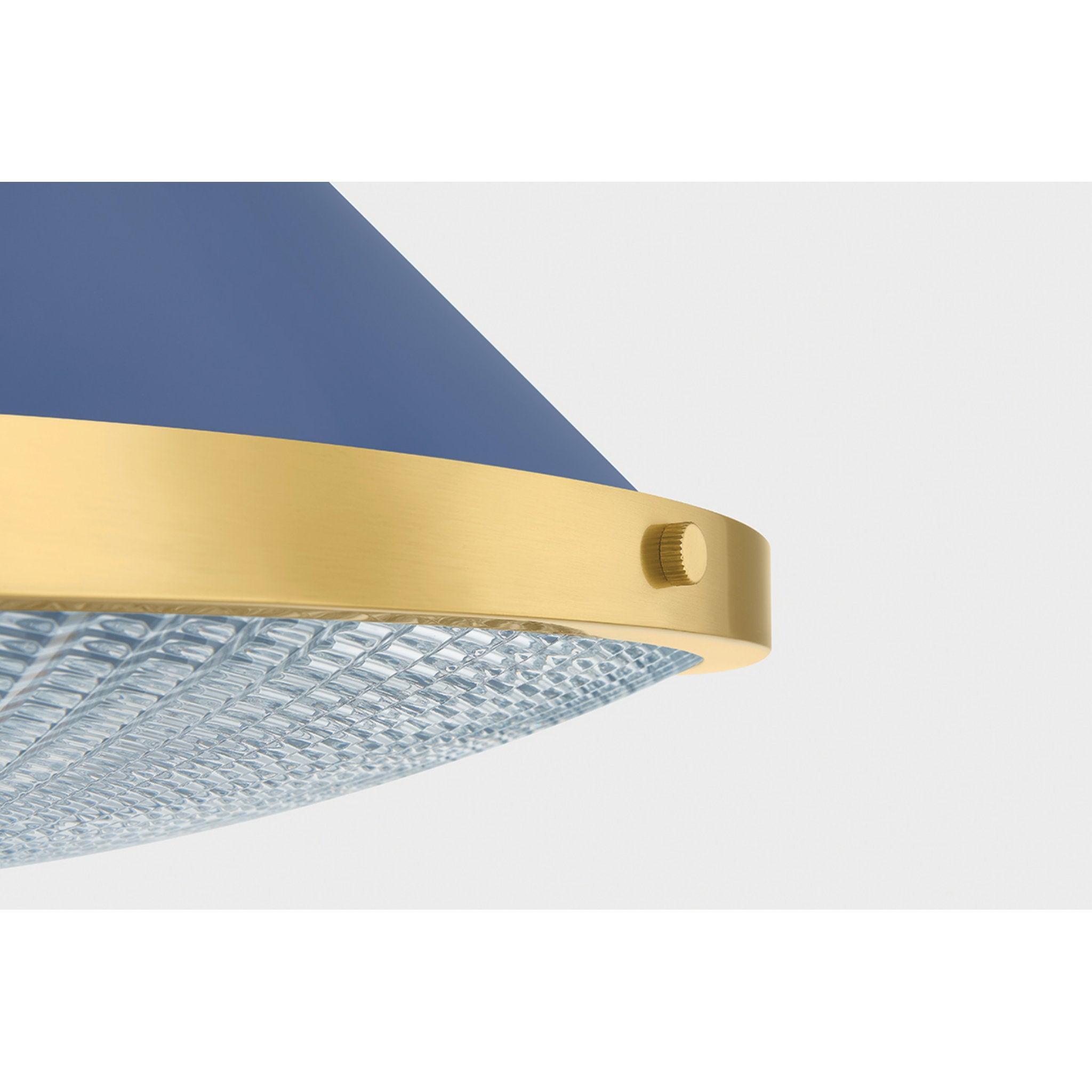 Highclere 1-Light Flush Mount in Aged Brass by Mark D. Sikes 17.75W x 12.25H (MDS2403-AGB/FBL)