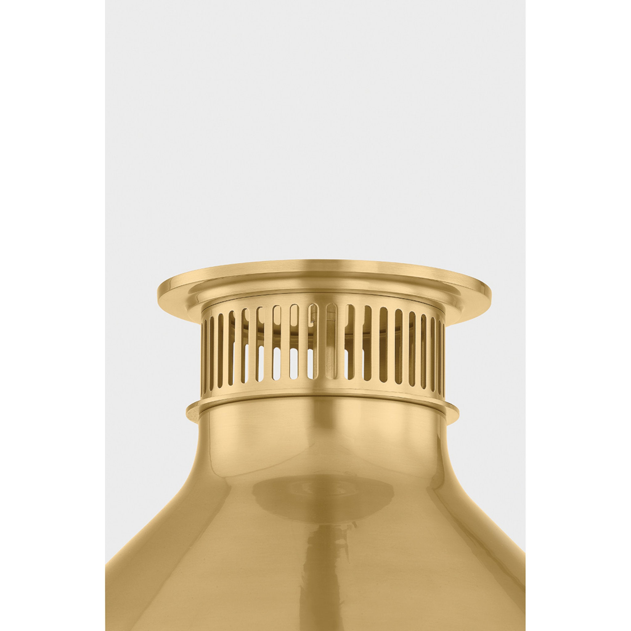 Highclere 1-Light Flush Mount in Aged Brass by Mark D. Sikes 17.75W x 12.25H (MDS2403-AGB)