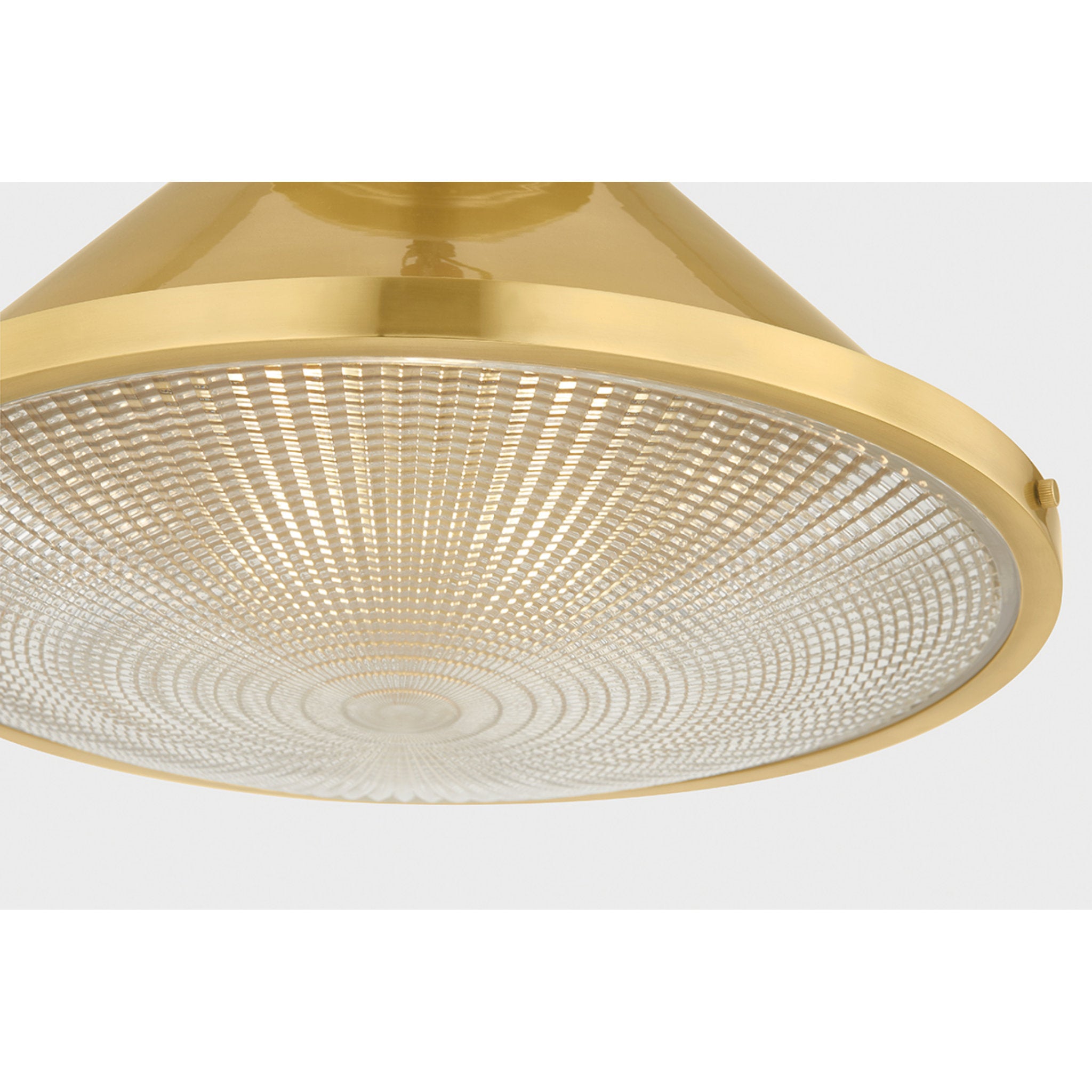 Highclere 1-Light Flush Mount in Aged Brass by Mark D. Sikes 17.75W x 12.25H (MDS2403-AGB)