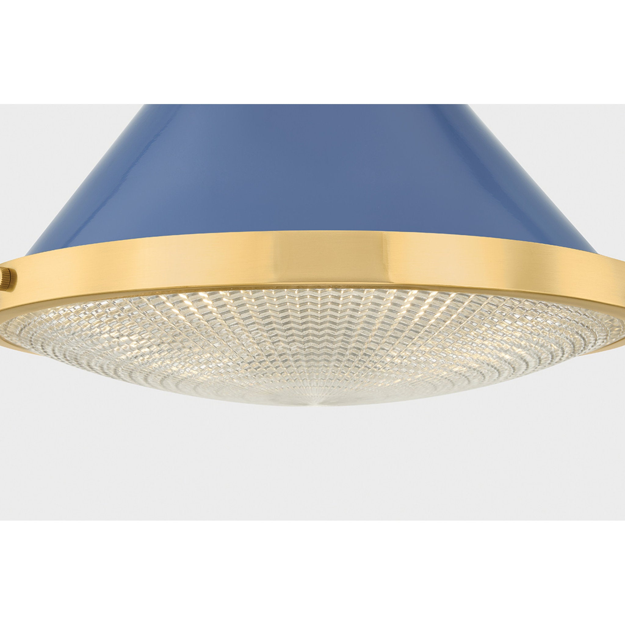Highclere 1-Light Pendant in Aged Brass by Mark D. Sikes 12.75W x 12H (MDS2404-AGB/FBL)