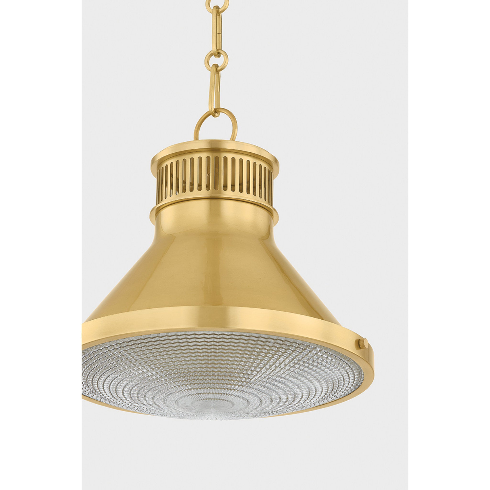 Highclere 1-Light Pendant in Aged Brass by Mark D. Sikes 12.75W x 12H (MDS2404-AGB)
