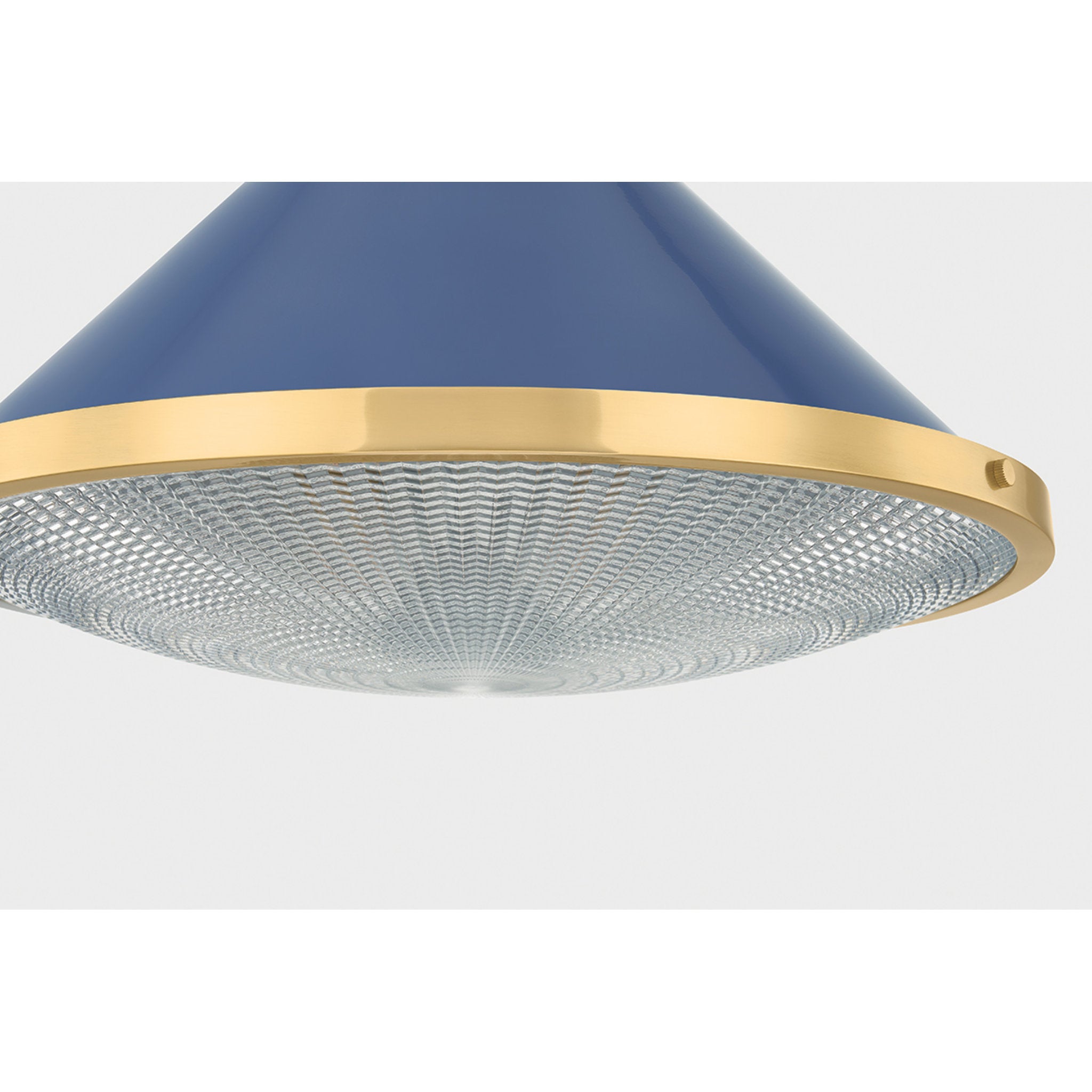 Highclere 1-Light Pendant in Aged Brass by Mark D. Sikes 17.75W x 14.5H (MDS2405-AGB/FBL)