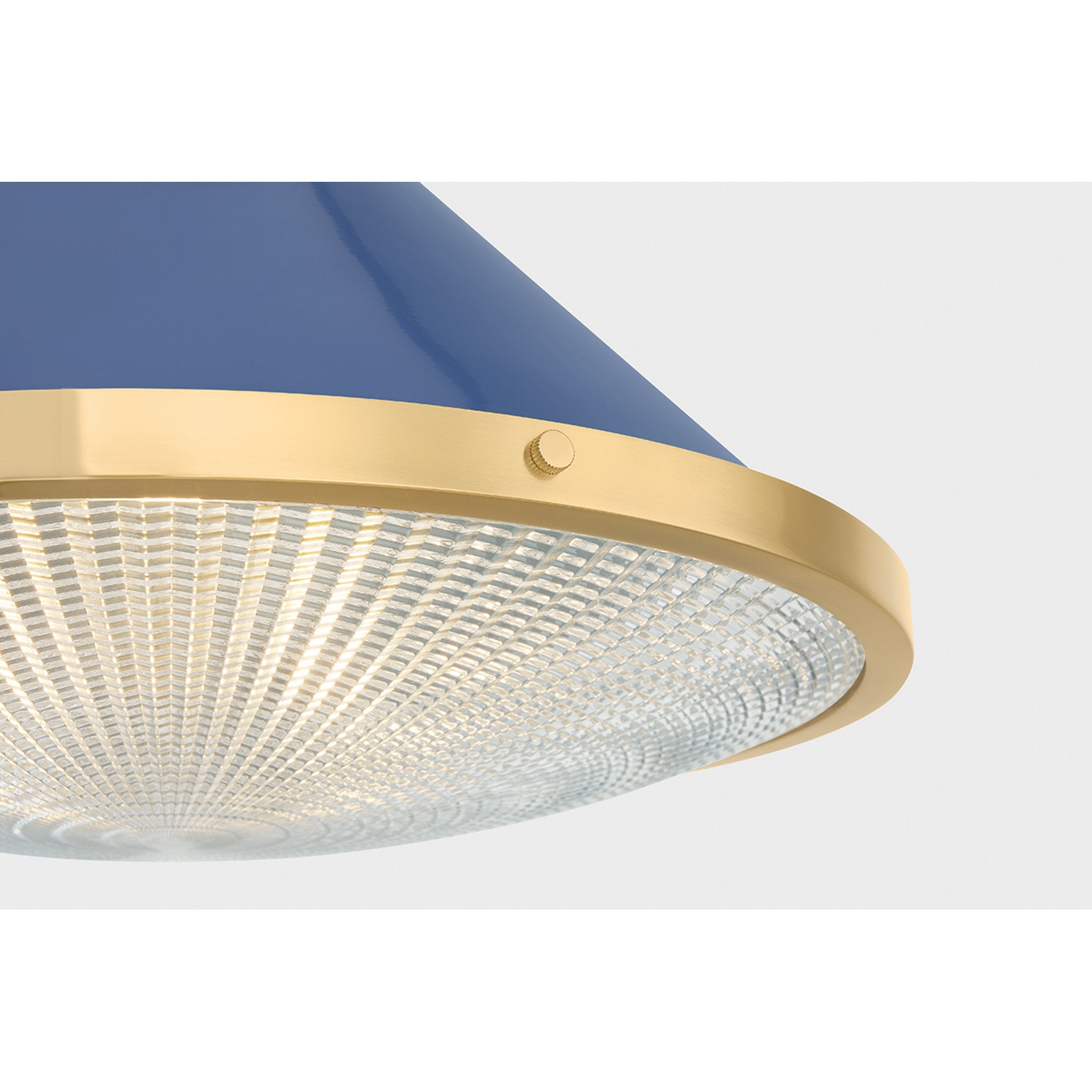 Highclere 1-Light Pendant in Aged Brass by Mark D. Sikes 17.75W x 14.5H (MDS2405-AGB/FBL)