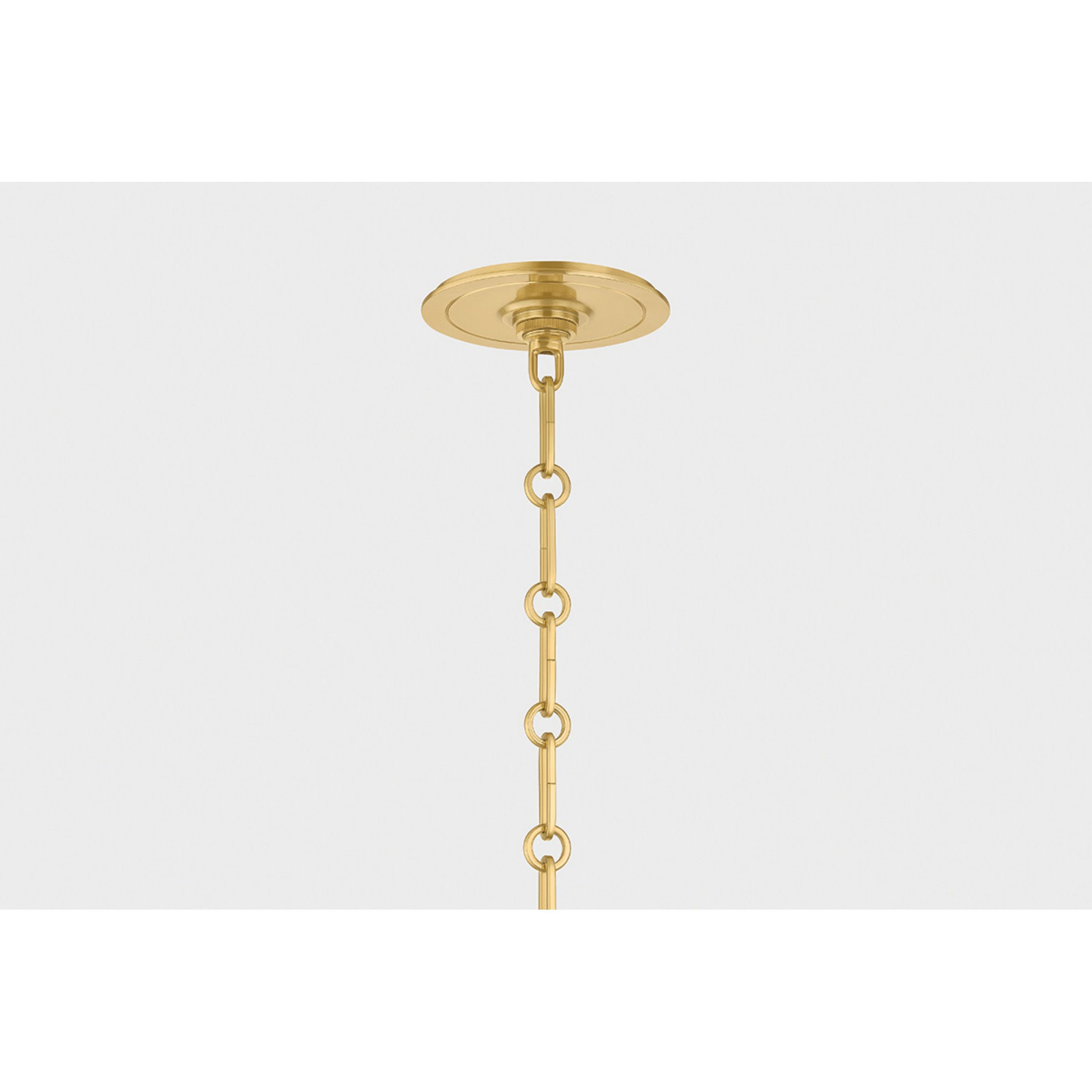 Highclere 1-Light Pendant in Aged Brass by Mark D. Sikes 17.75W x 14.5H (MDS2405-AGB/OW)