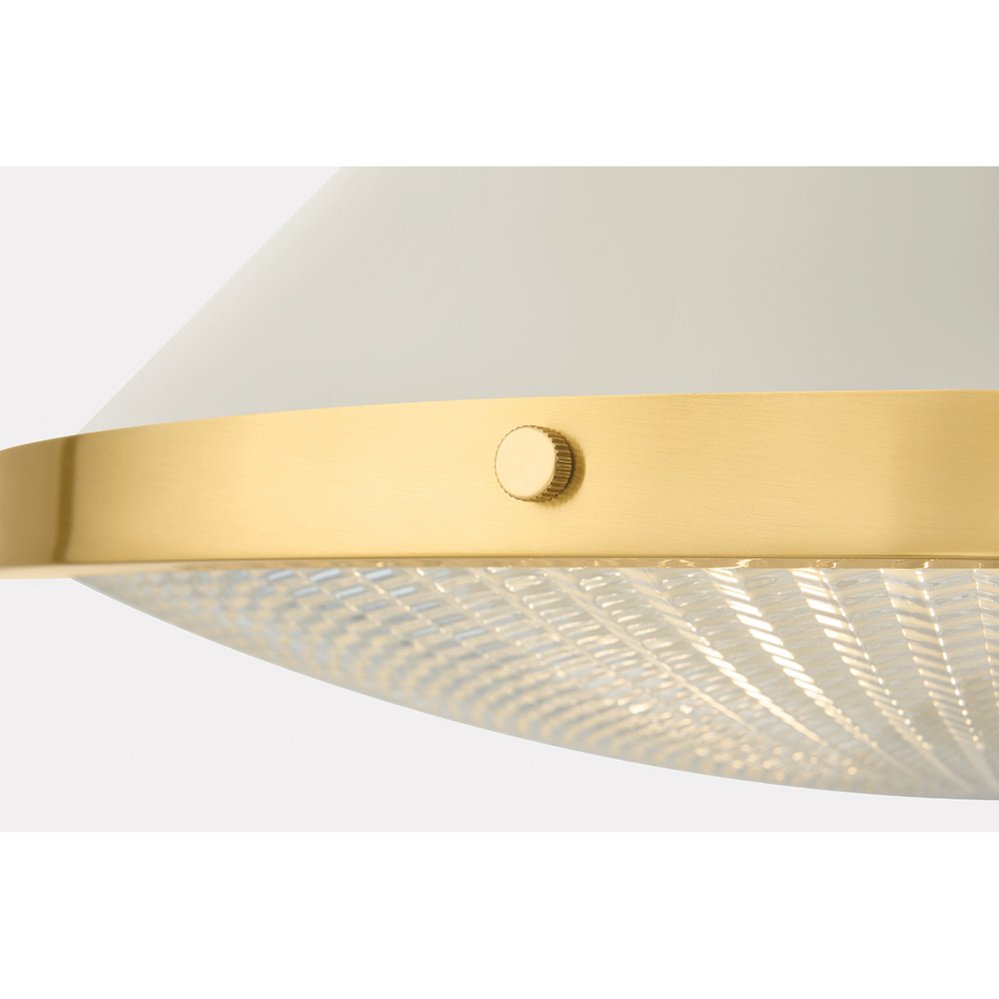 Highclere 1-Light Pendant in Aged Brass by Mark D. Sikes 17.75W x 14.5H (MDS2405-AGB/OW)