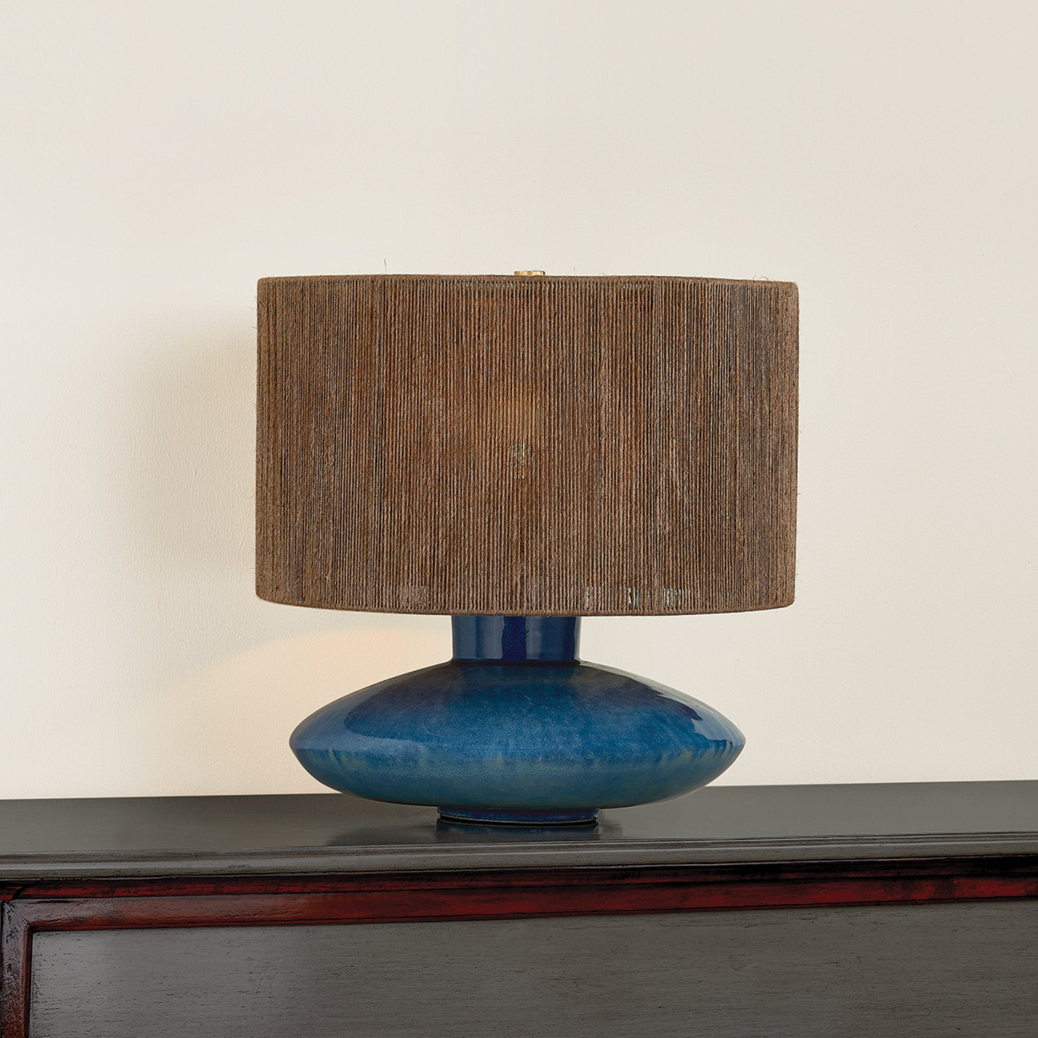 Enya 1-Light Table Lamp in Aged Brass 17W x 18.25H