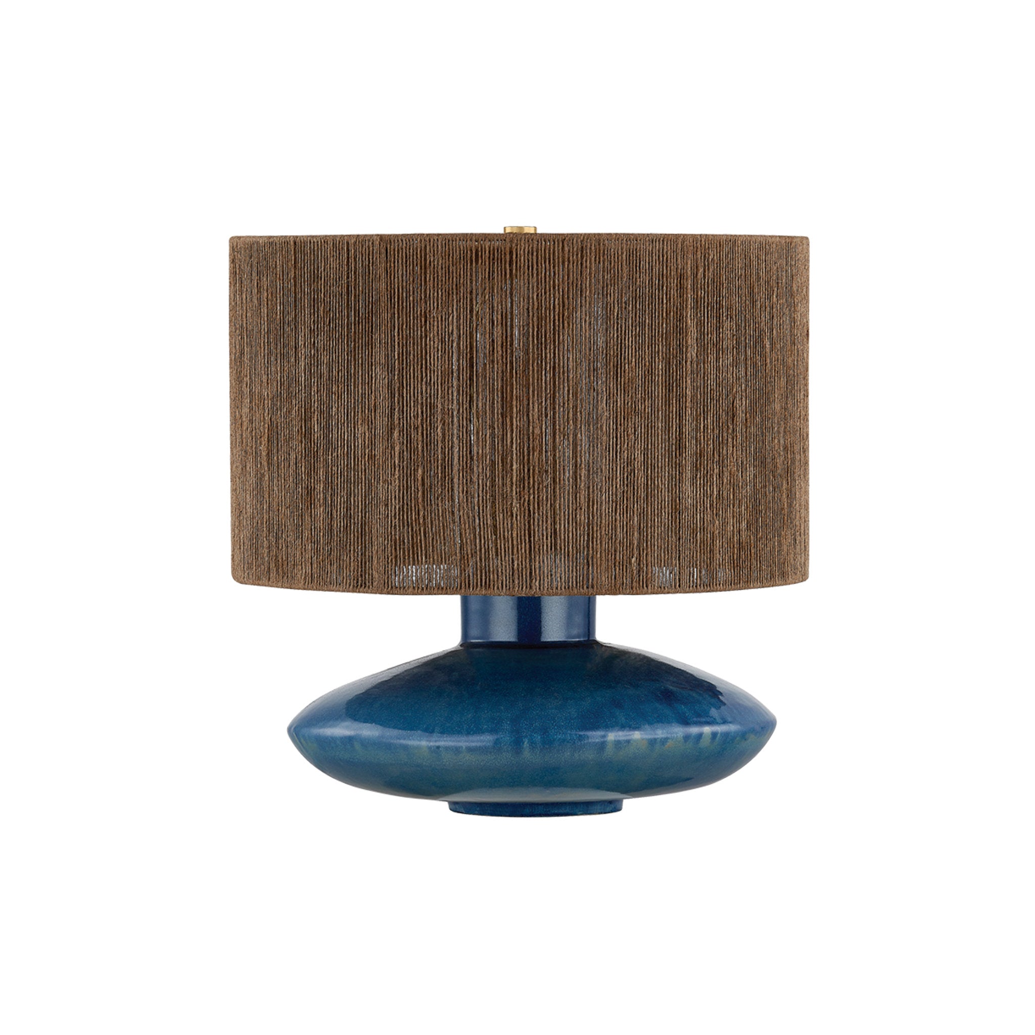 Enya 1-Light Table Lamp in Aged Brass 17W x 18.25H