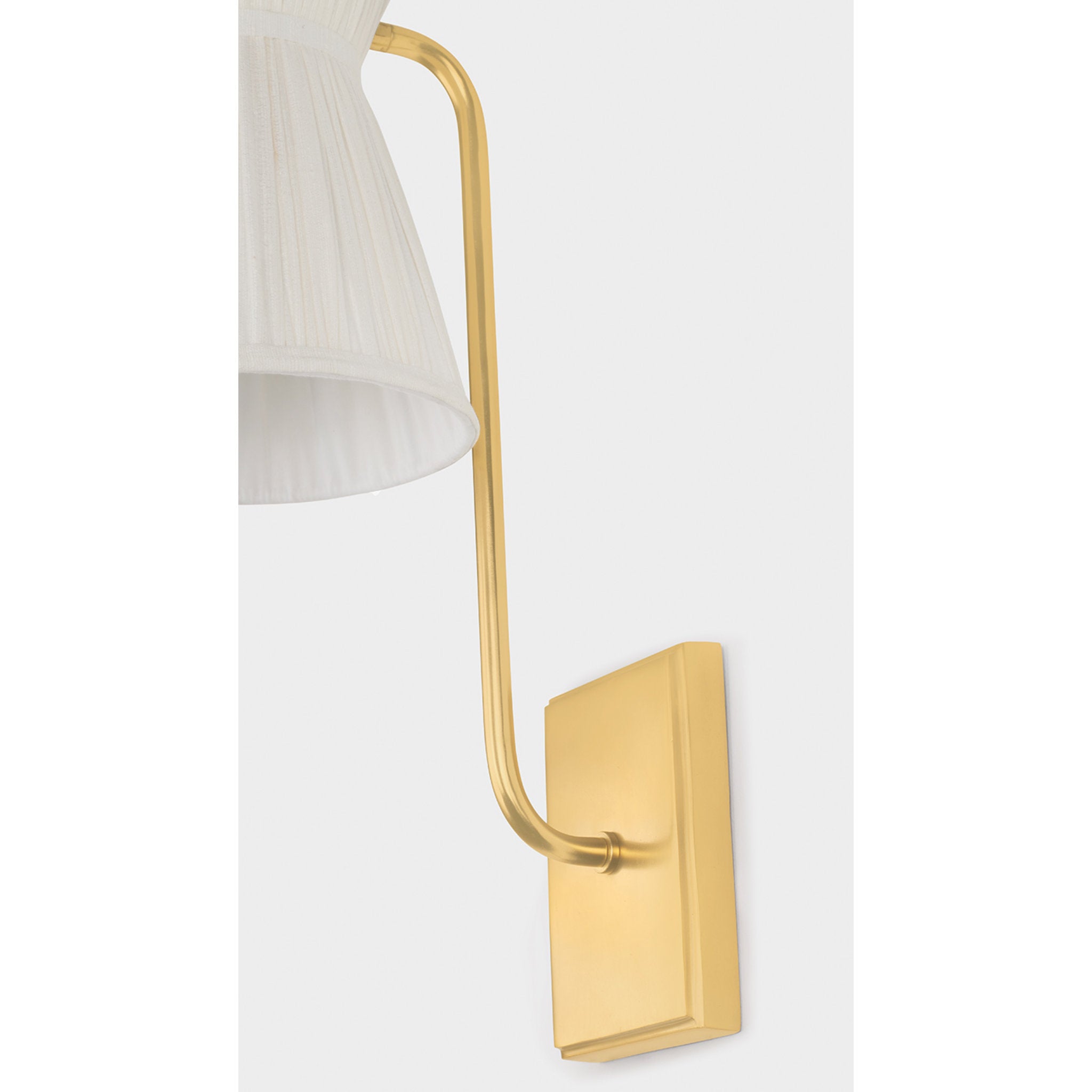 Hollywood 1-Light Wall Sconce in Aged Brass by Cortney Bishop 7.5W x 18.25H