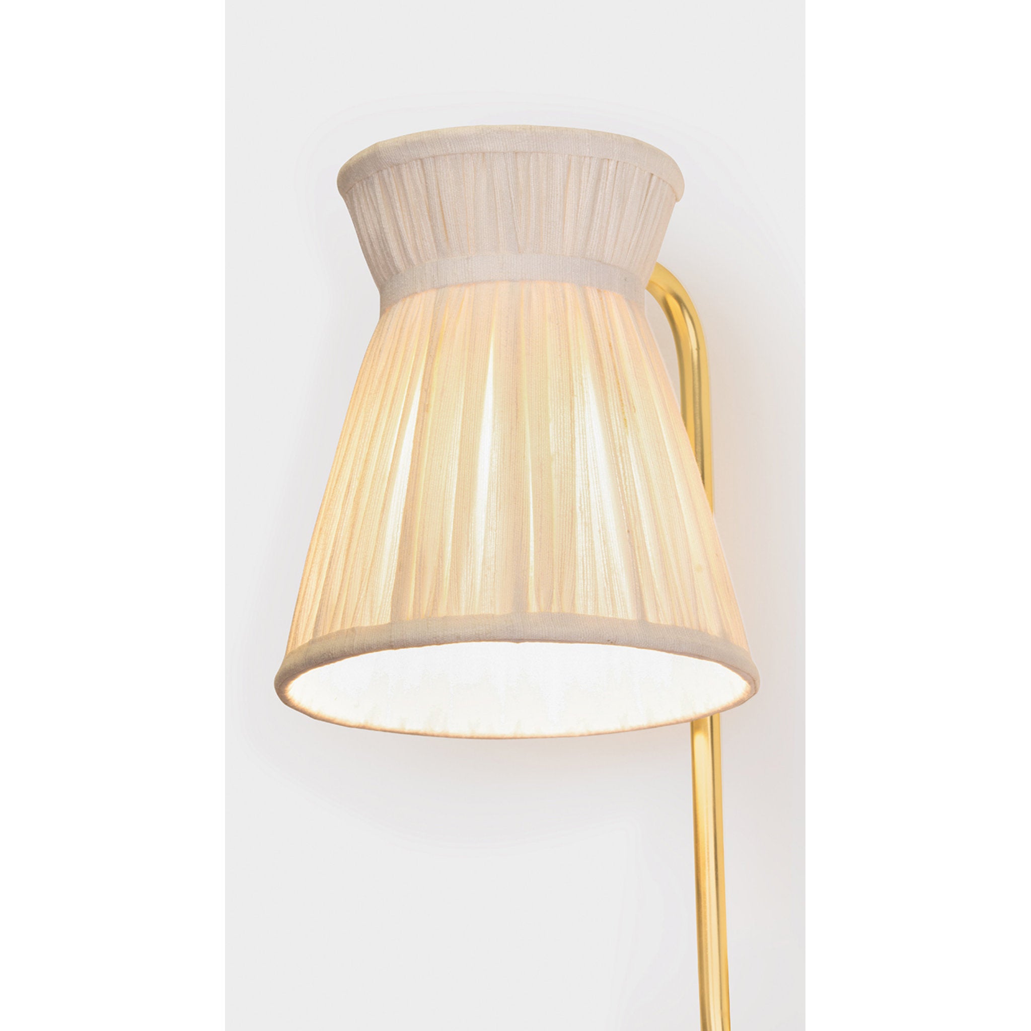 Hollywood 1-Light Wall Sconce in Aged Brass by Cortney Bishop 7.5W x 18.25H