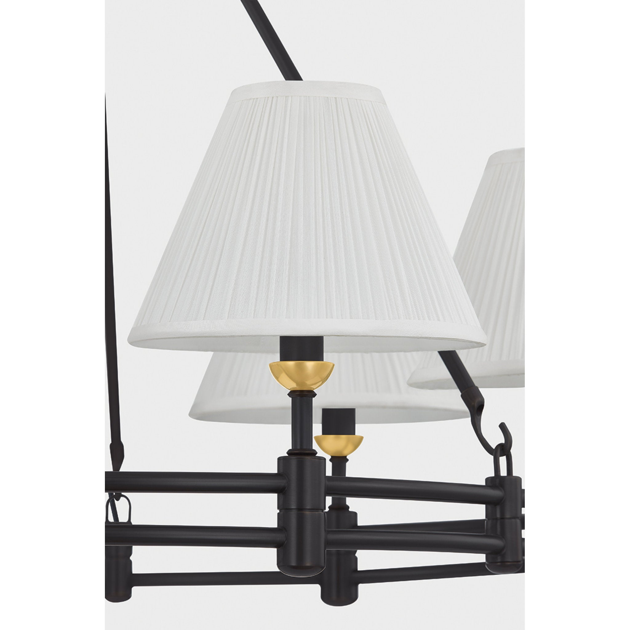 Howard 6-Light Chandelier in Aged Brass by Mark D. Sikes 32.75W x 23H (MDS1800-AGB/DB)