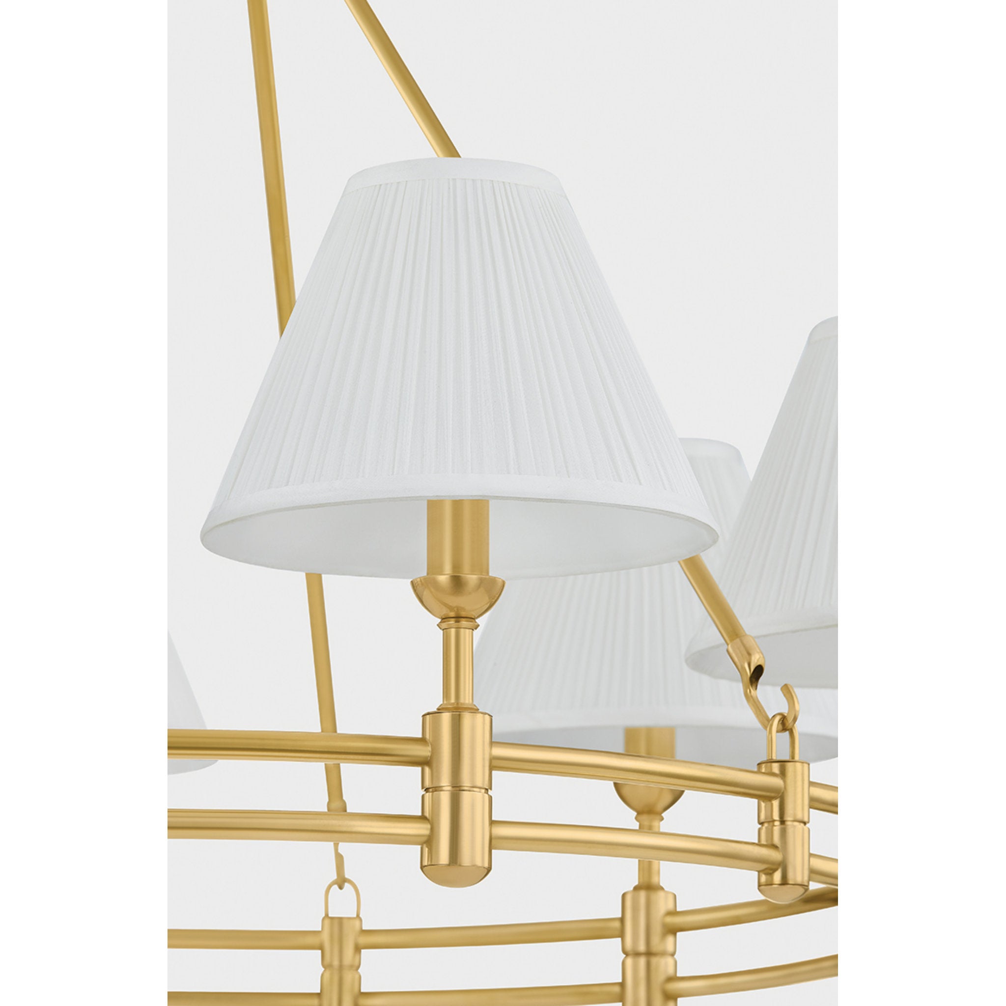 Howard 6-Light Chandelier in Aged Brass by Mark D. Sikes 32.75W x 23H (MDS1800-AGB)