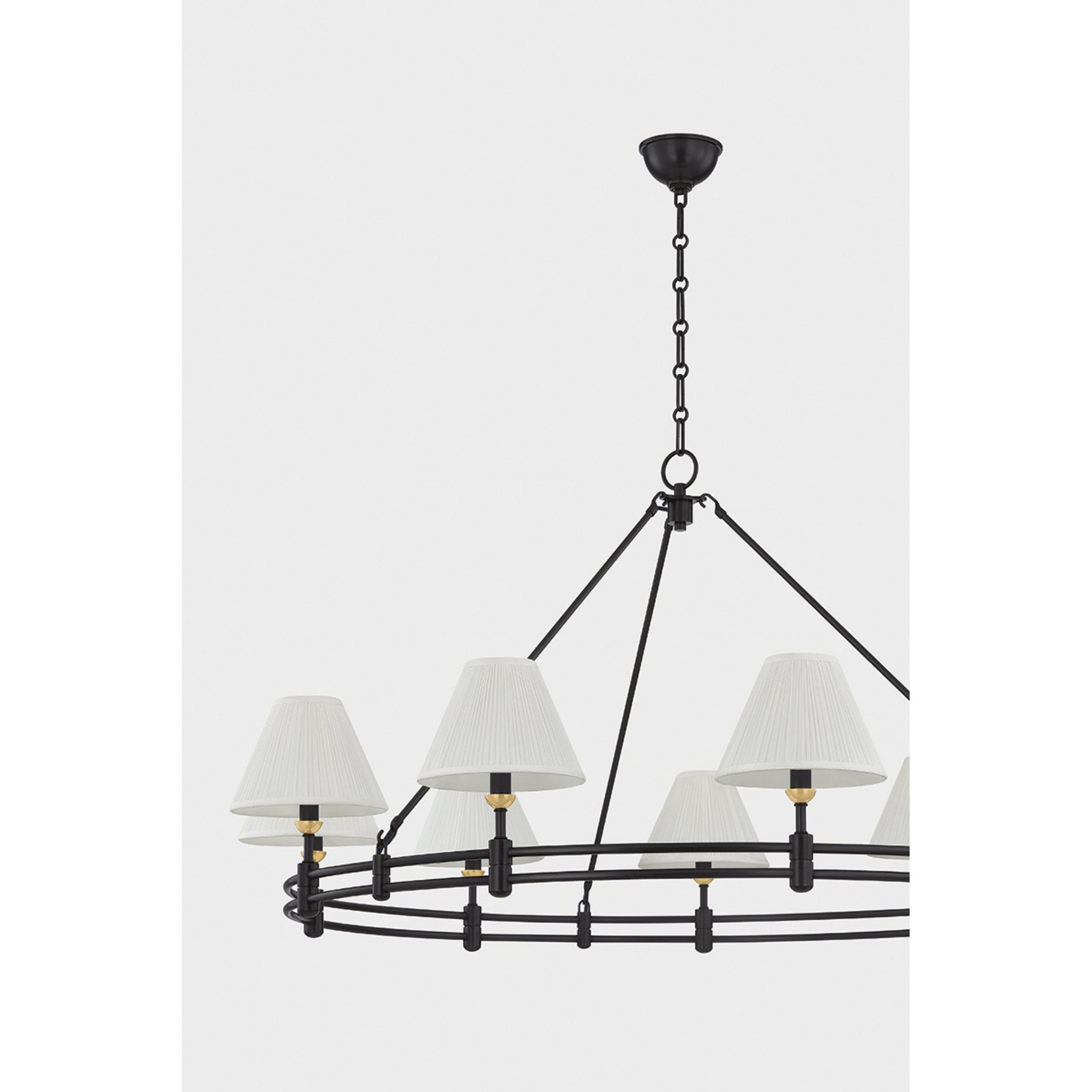 Howard 9-Light Chandelier in Aged Brass by Mark D. Sikes 50W x 26H (MDS1801-AGB/DB)