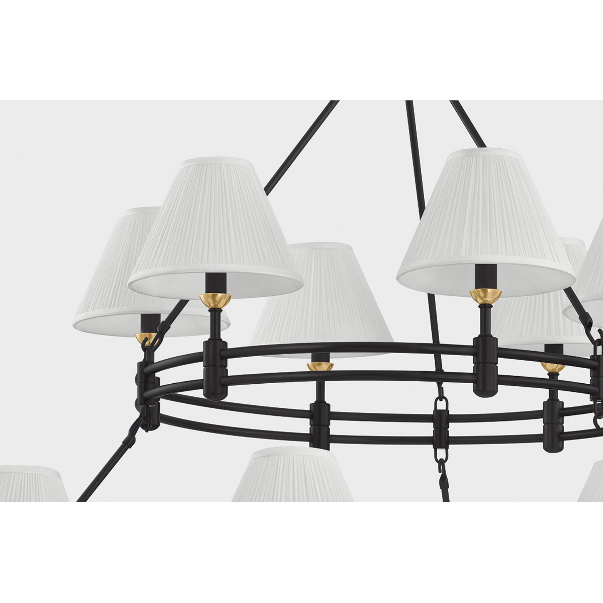 Howard 15-Light Chandelier in Aged Brass by Mark D. Sikes 50W x 35.75H (MDS1802-AGB/DB)