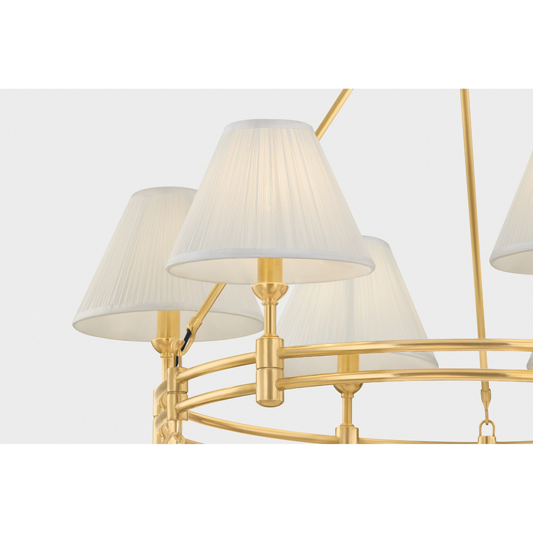 Howard 15-Light Chandelier in Aged Brass by Mark D. Sikes 50W x 35.75H (MDS1802-AGB)