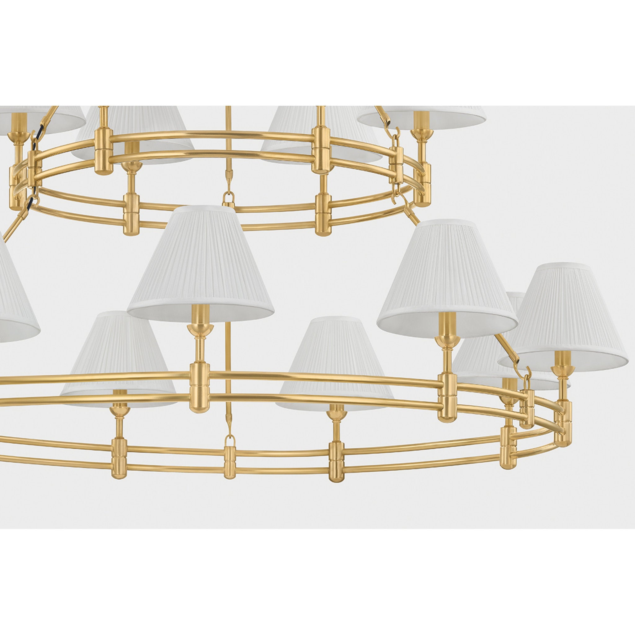 Howard 15-Light Chandelier in Aged Brass by Mark D. Sikes 50W x 35.75H (MDS1802-AGB)