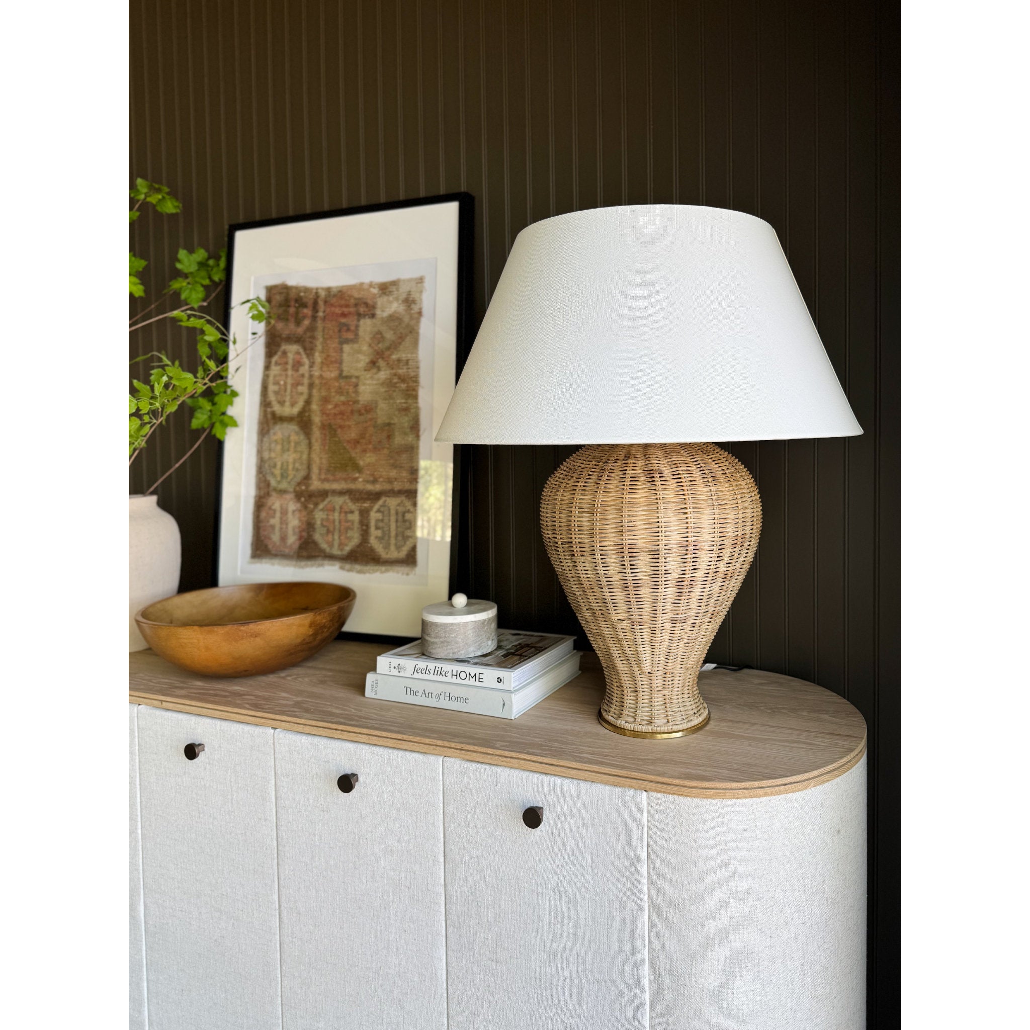 Chatsworth 1-Light Table Lamp in Aged Brass by Mark D. Sikes 24W x 29.5H