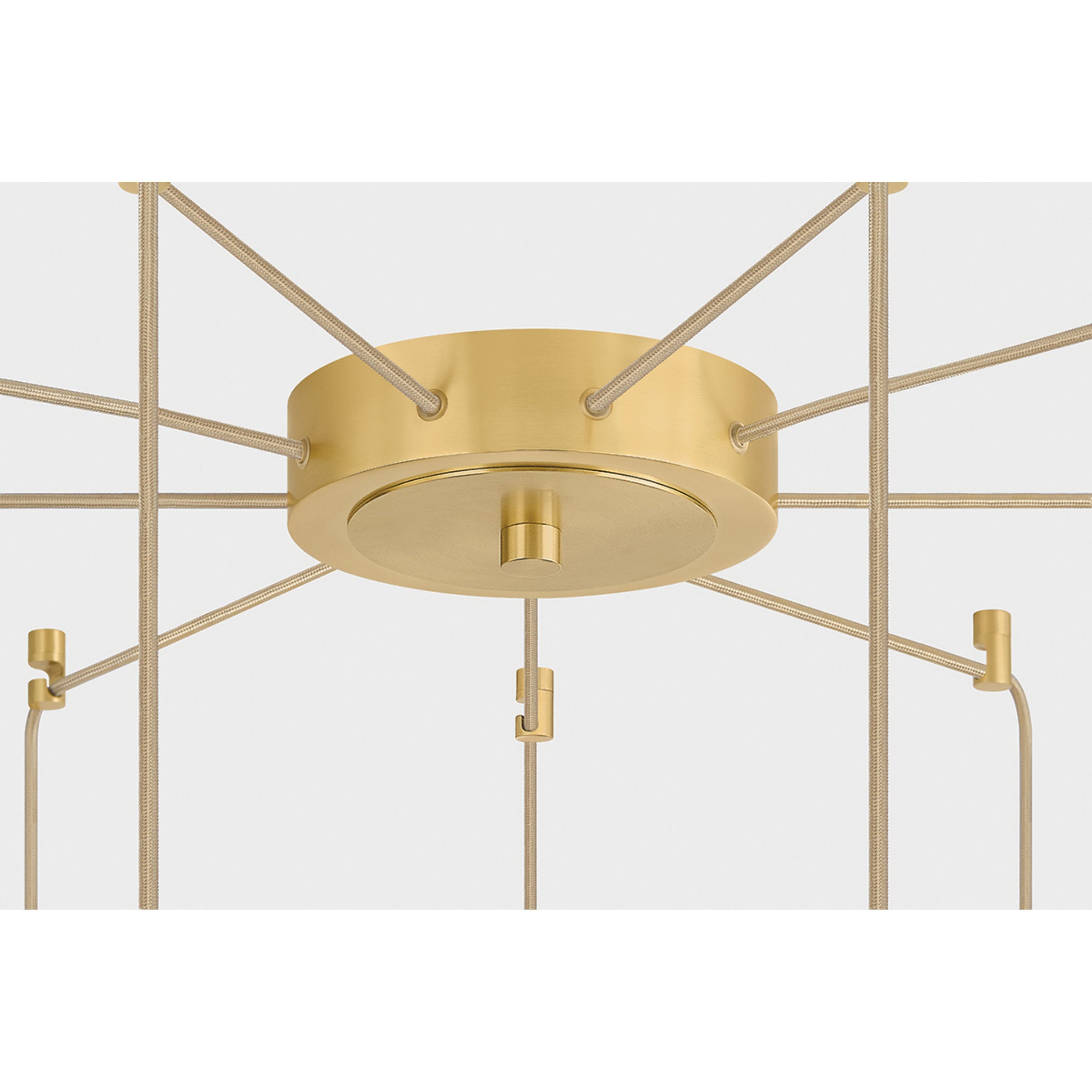 Ironwood 9-Light Chandelier in Aged Brass 30W x 38.25H