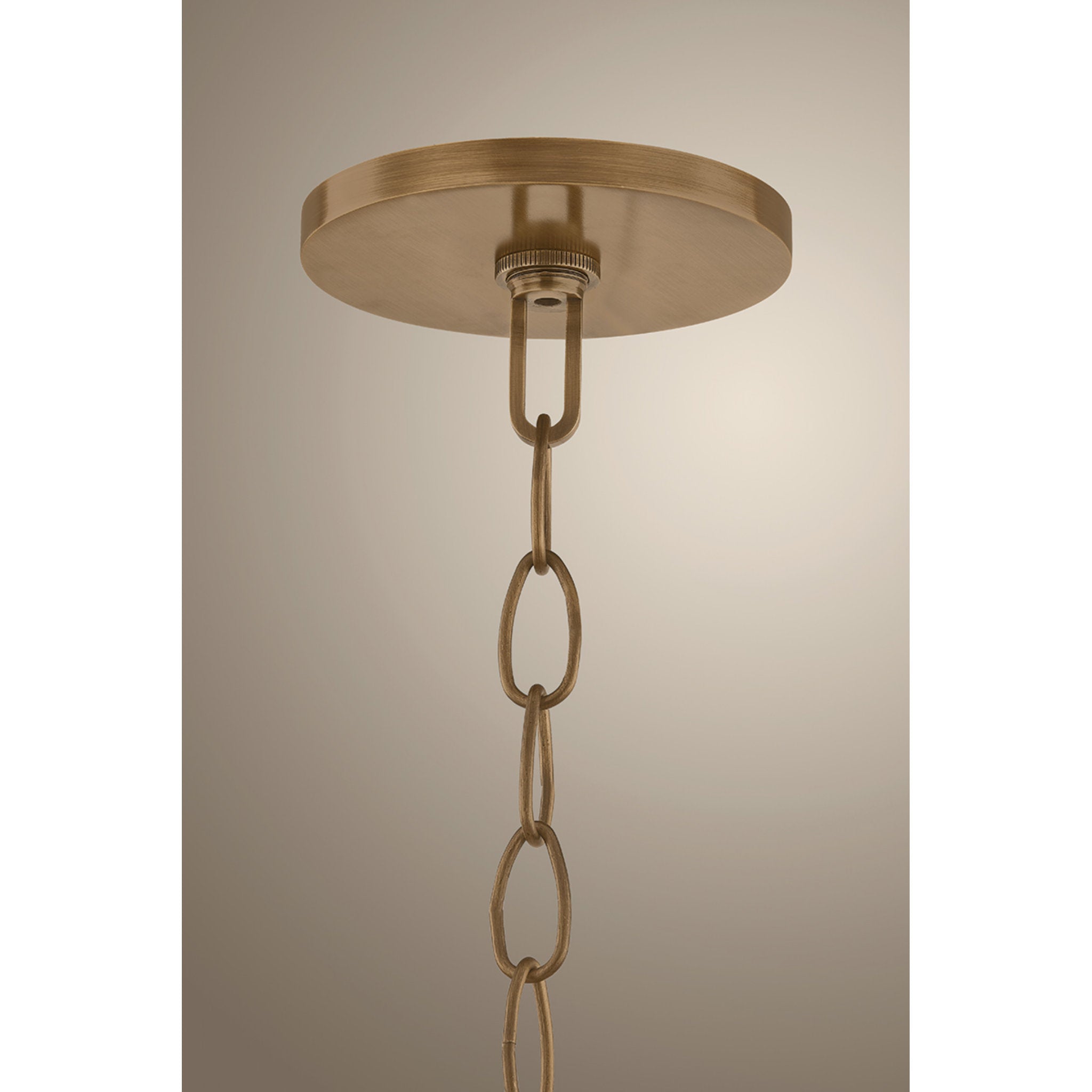 Jack 1-Light Pendant in Patina Brass 24W x 14H