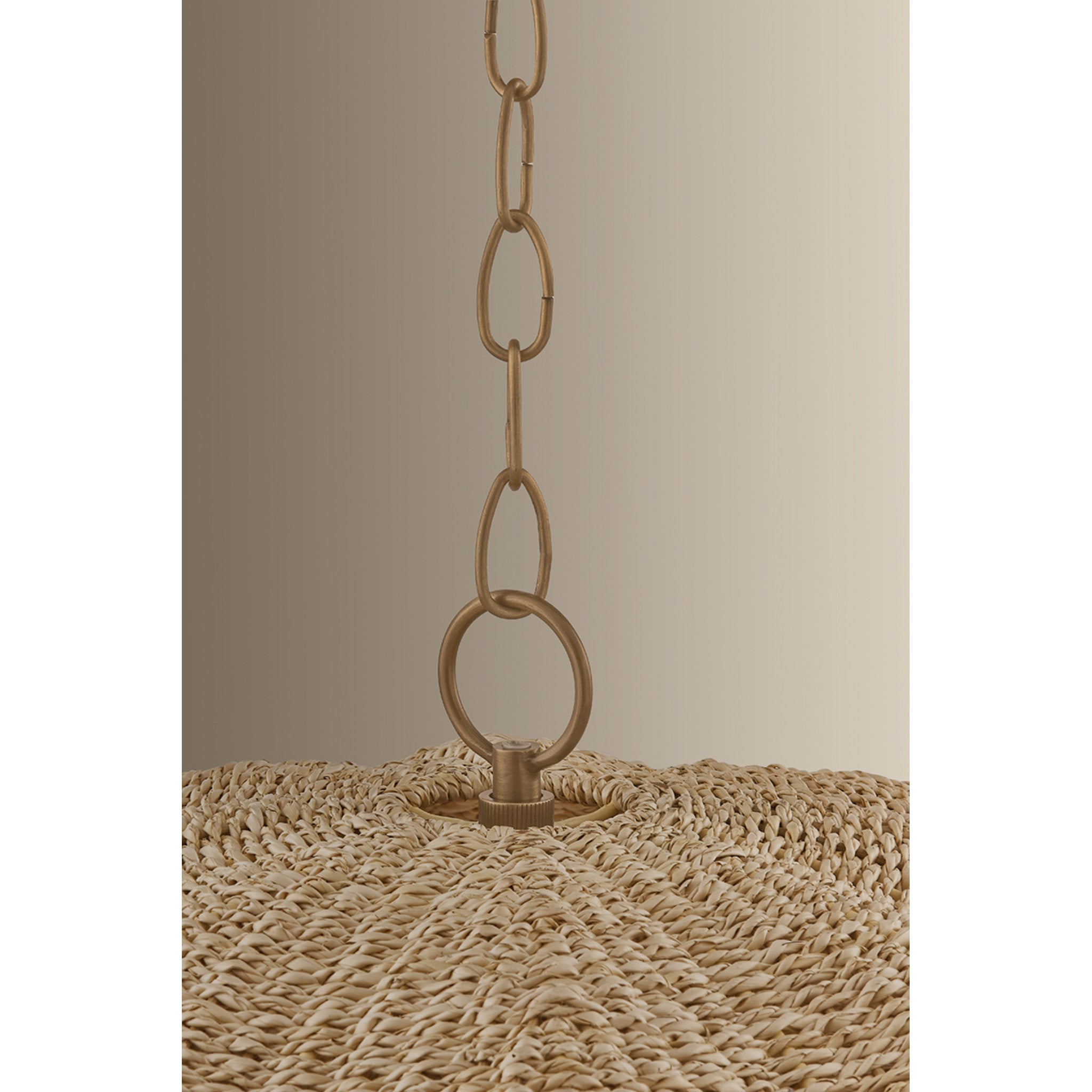 Jack 1-Light Pendant in Patina Brass 36W x 18H