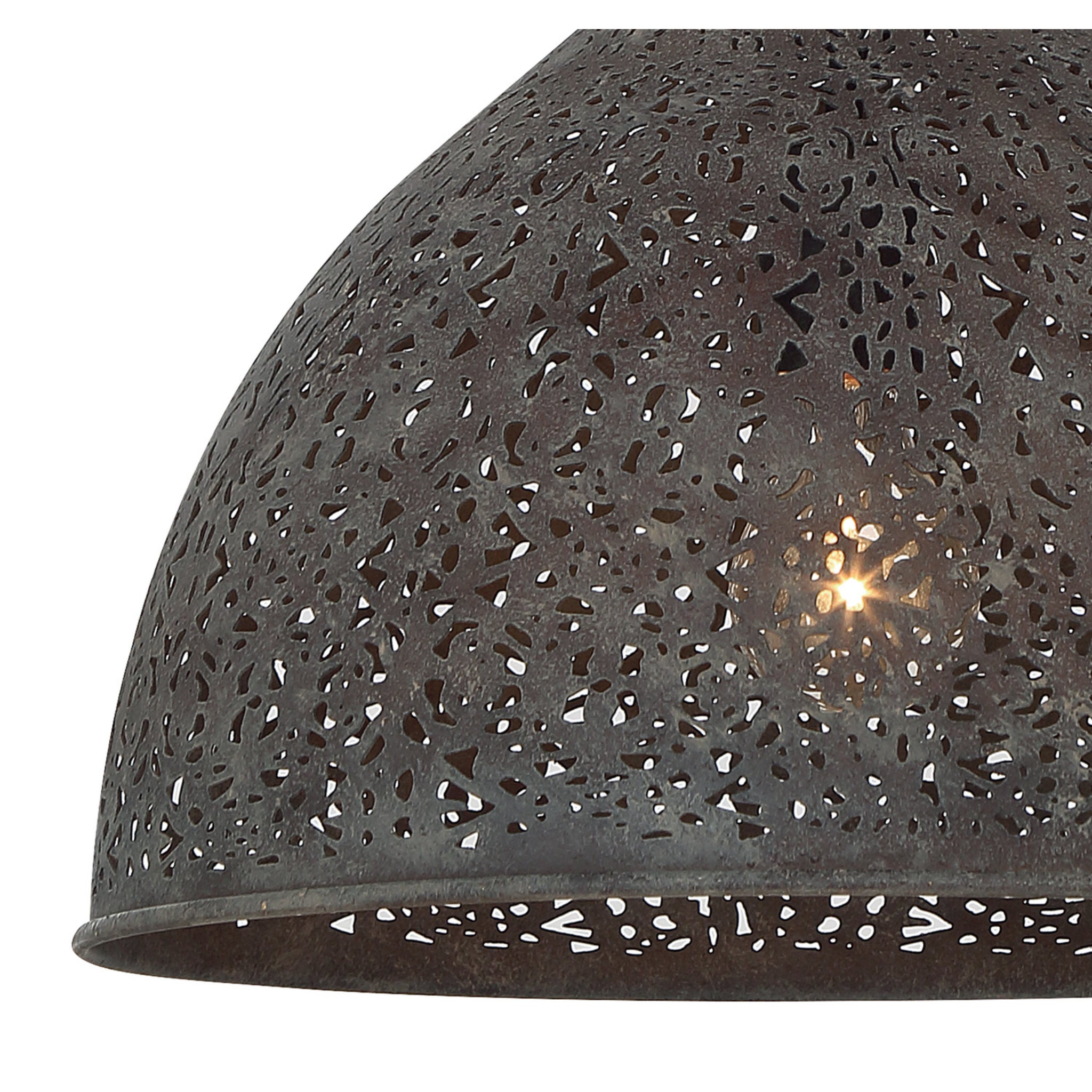 Jasmine 14'' Forged Bronze Semi Flush Mount Bronze 14"W x 14"H x 14"D