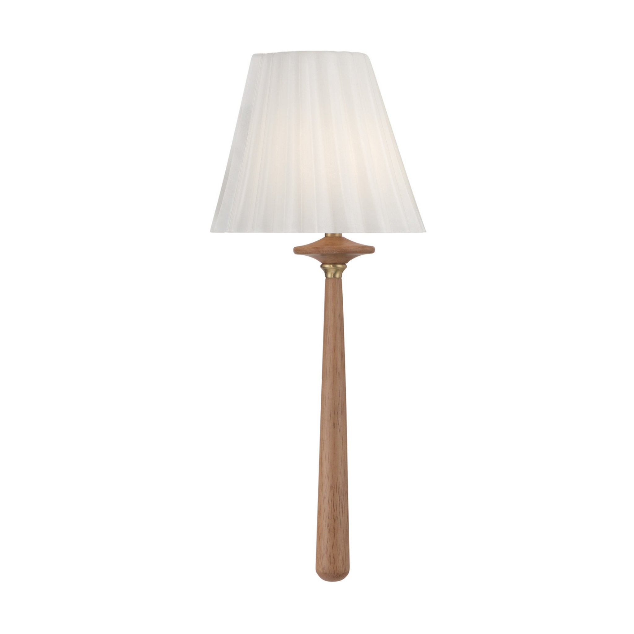 Jules 7.5'' LED Aged Brass + Wood Sconce Wood 7.5"W x 17.5"H x 4.75"D
