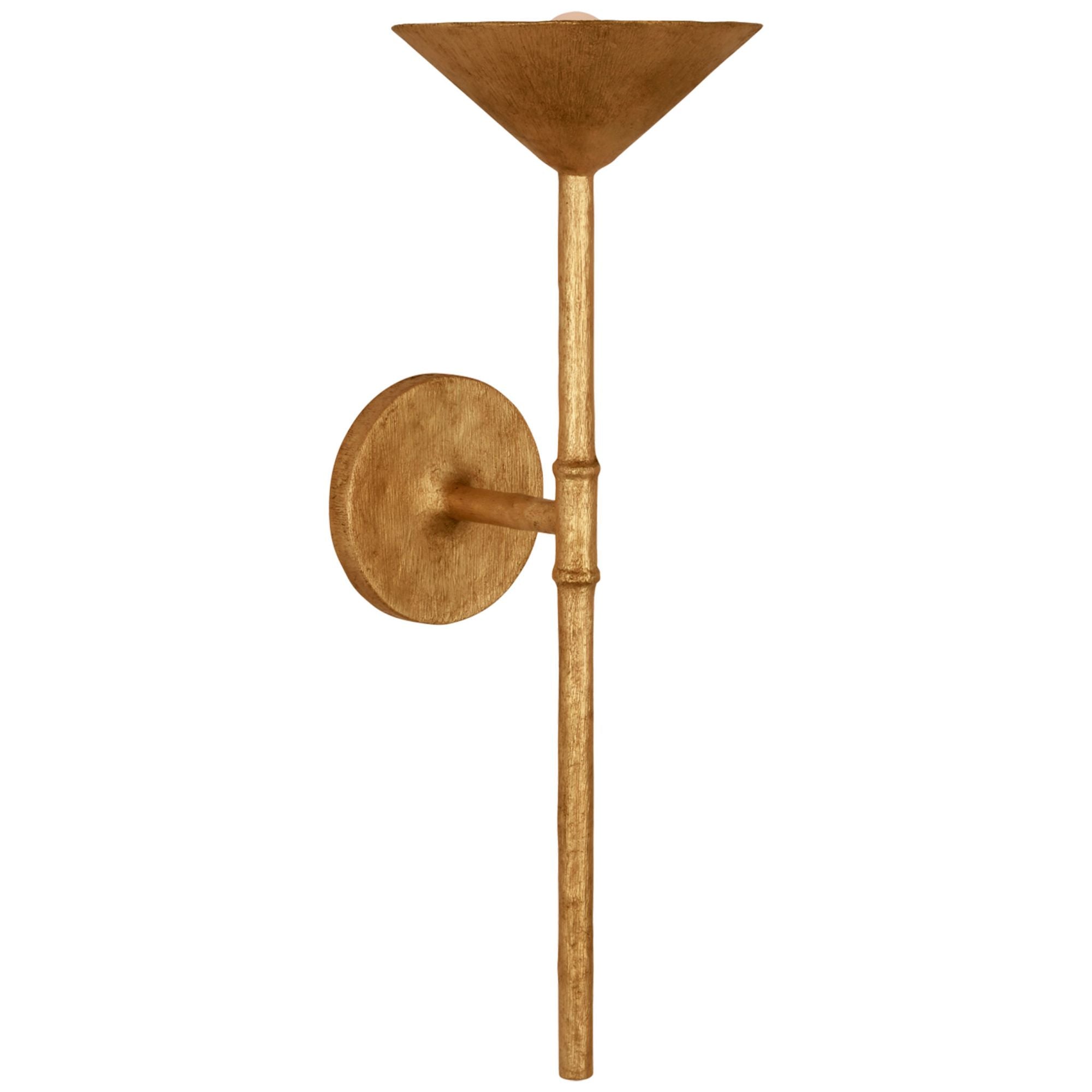 Julie Neill Eleanor 21" Tail Sconce in Antique Gold Leaf Wall Light W7" x H21"