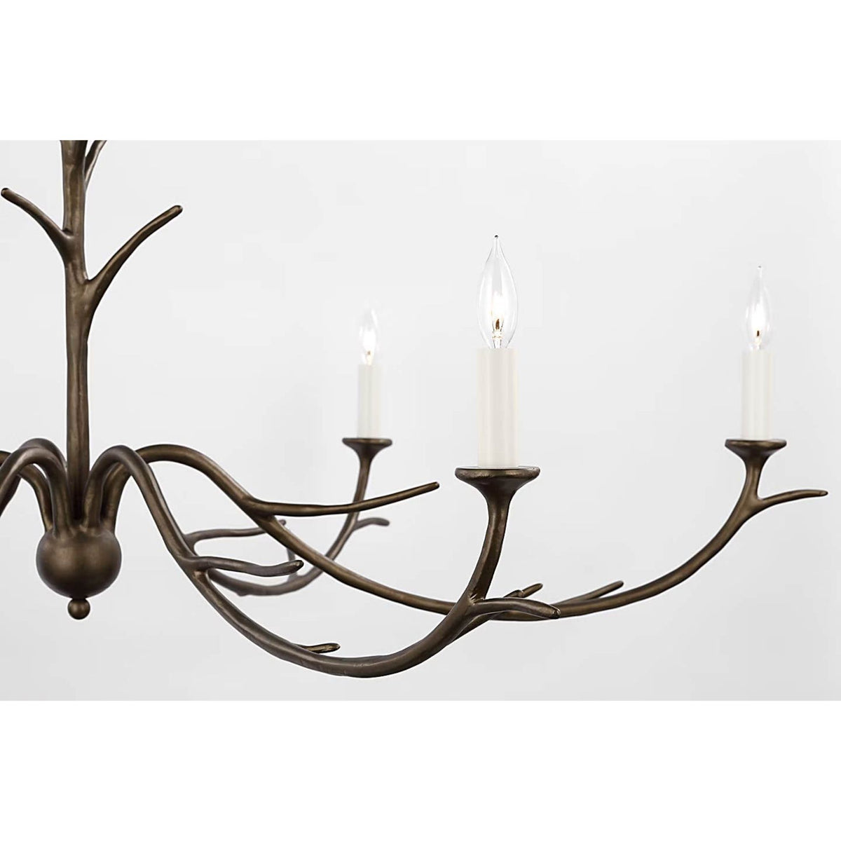 Julie Neill Iberia Large Chandelier in Antique Bronze Leaf W57" x H30"