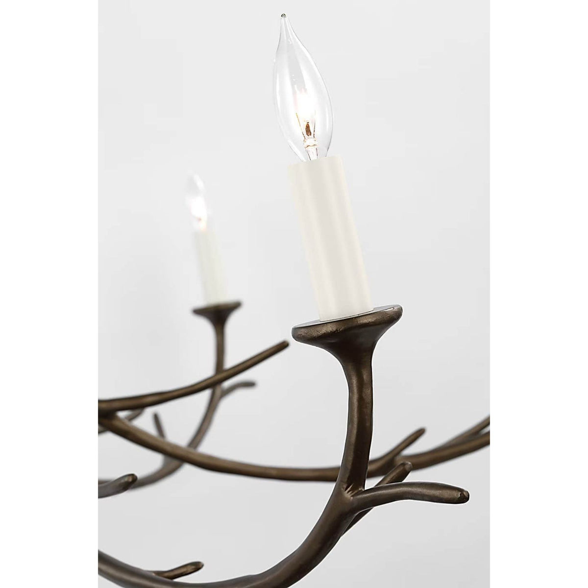 Julie Neill Iberia Large Chandelier in Antique Bronze Leaf W57" x H30"
