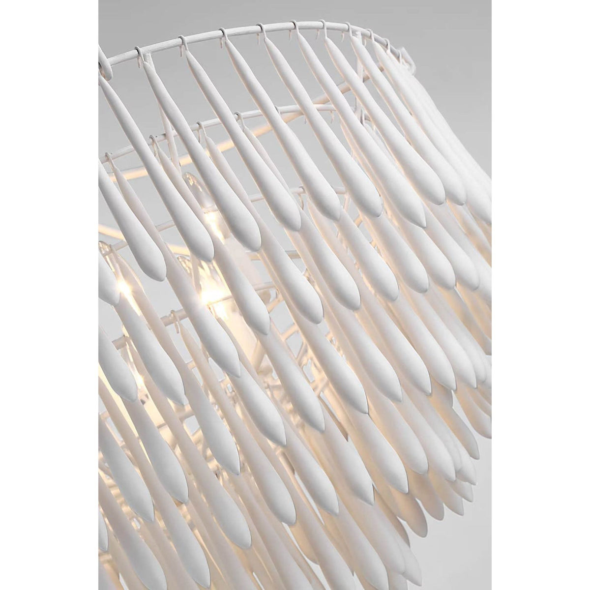 Julie Neill Vacarro Medium Chandelier in Plaster White W30.5" x H26.75"
