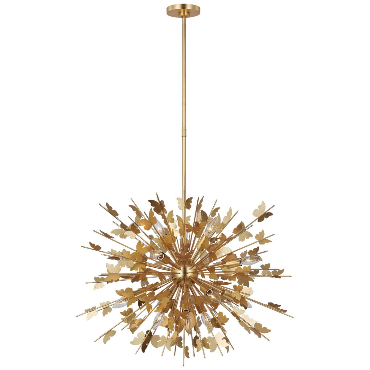 Julie Neill Farfalle Medium Chandelier in Gild W30"