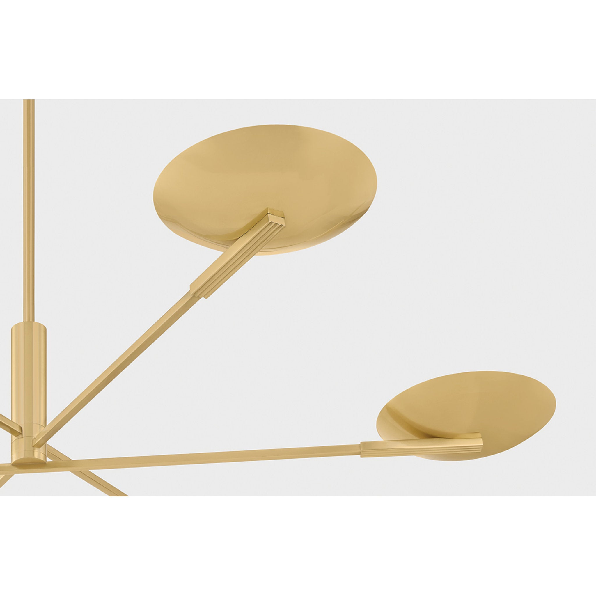 Johnson 6-Light Chandelier in Aged Brass 56W x 8.75H
