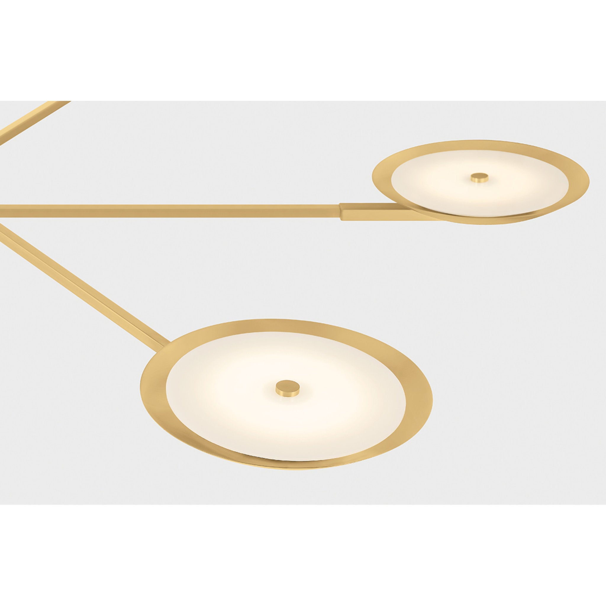Johnson 6-Light Chandelier in Aged Brass 56W x 8.75H
