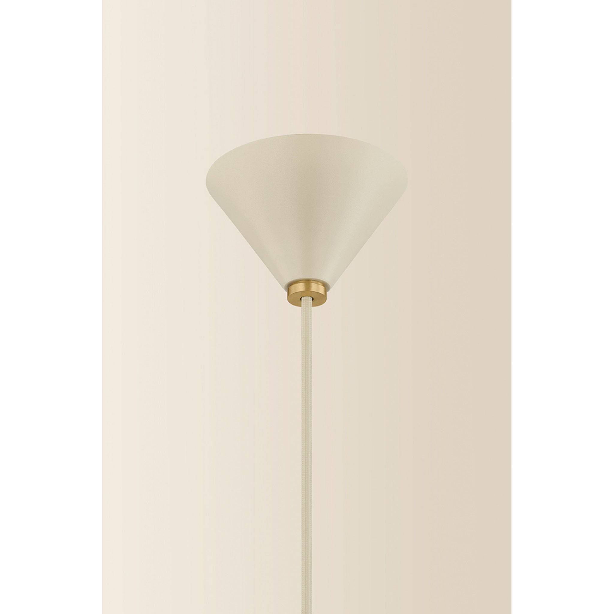Jolene 1-Light Pendant in Aged Brass 13W x 17.25H