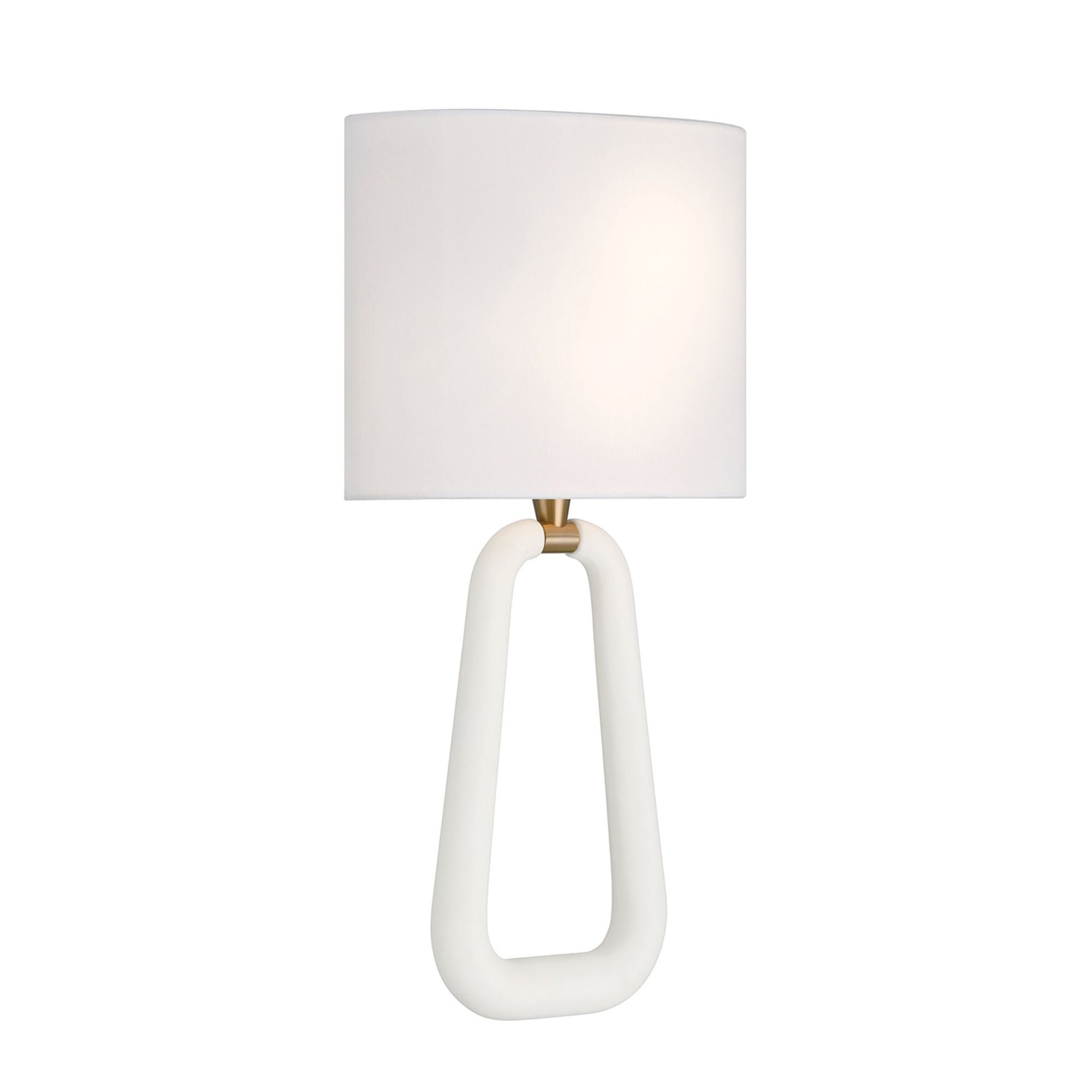 Jori 10'' Aged Brass + Matte White Sconce White 10"W x 19.75"H x 4"D