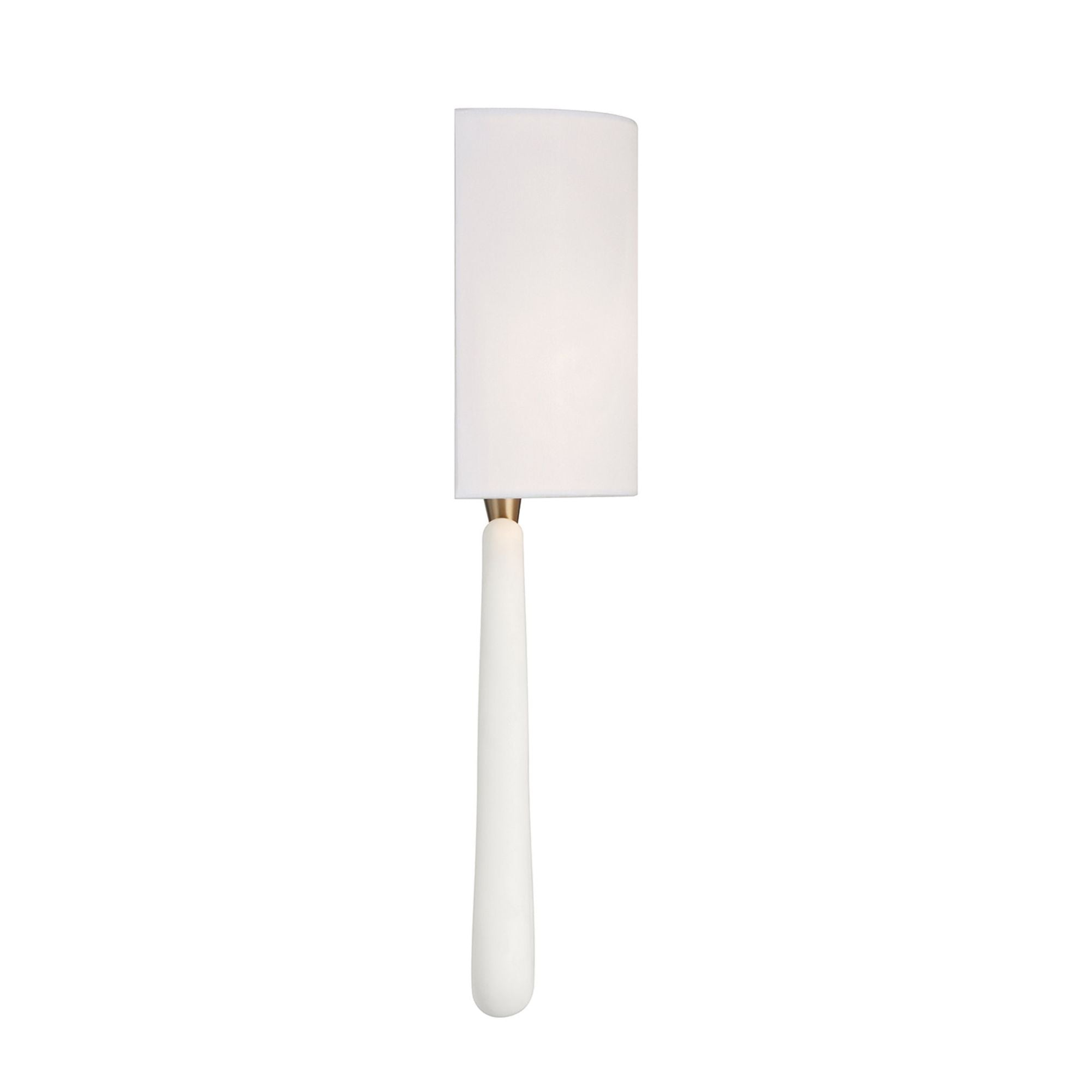 Jori 10'' Aged Brass + Matte White Sconce White 10"W x 19.75"H x 4"D