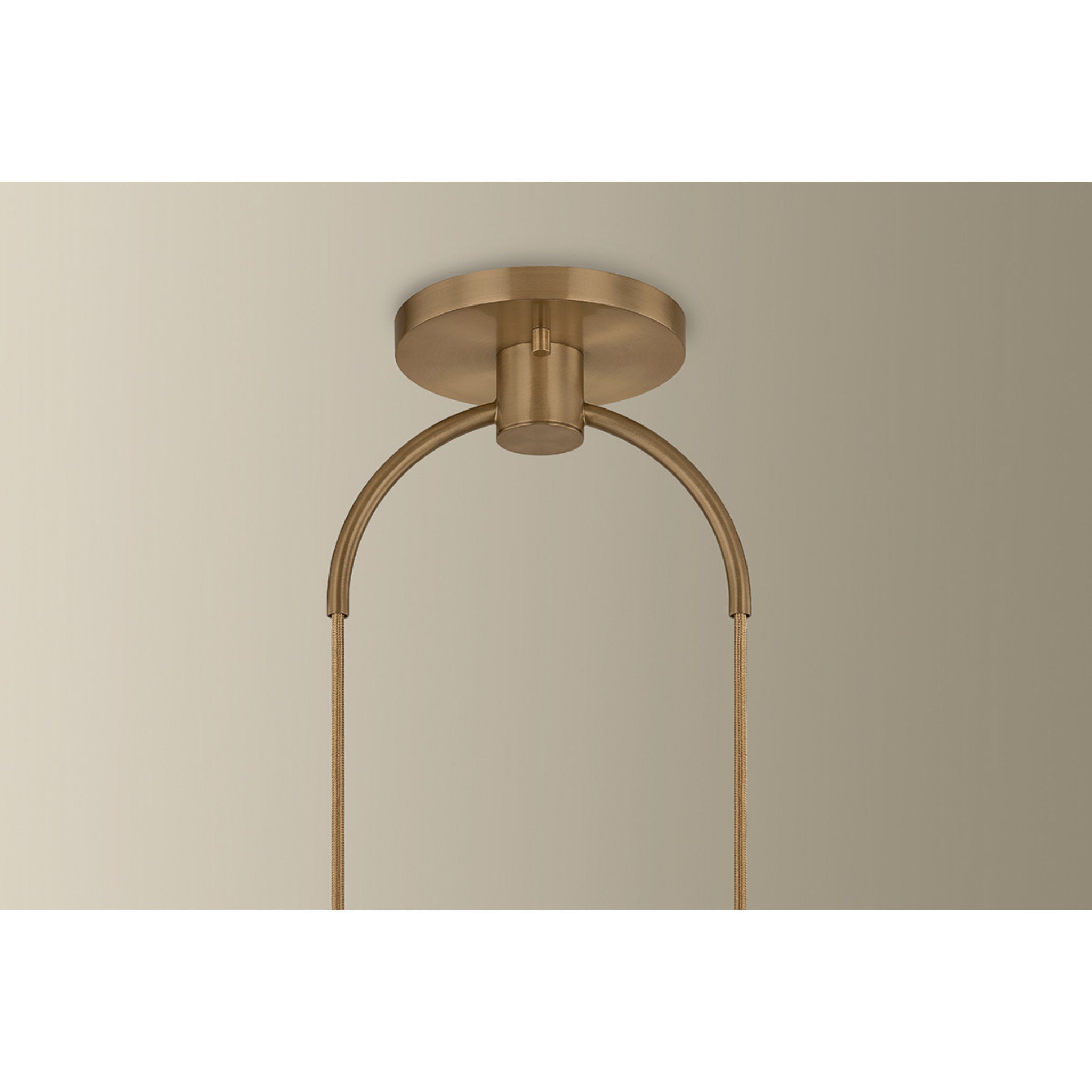 Jove 1-Light Pendant in Patina Brass 10.25W x 16.25H