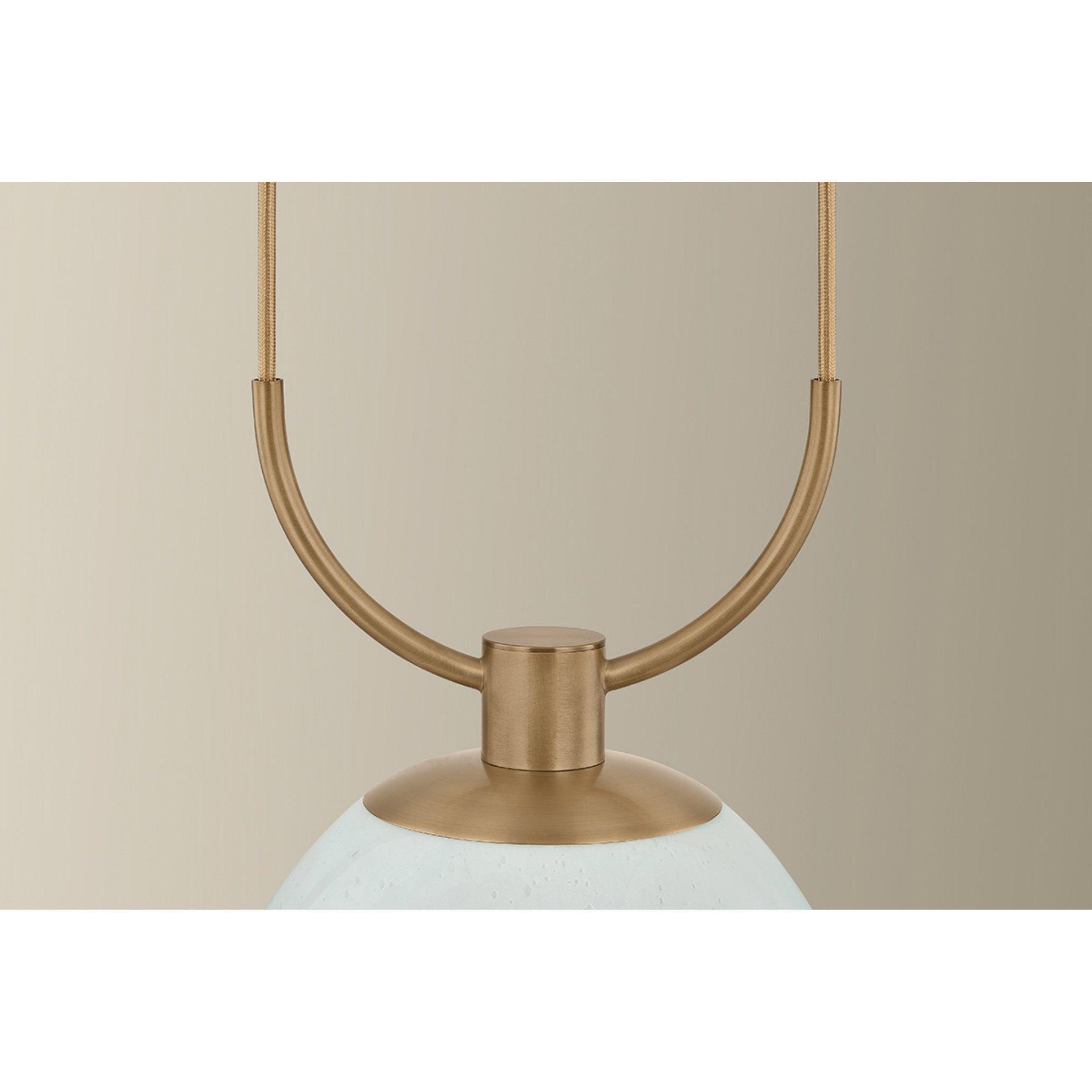 Jove 1-Light Pendant in Patina Brass 10.25W x 16.25H