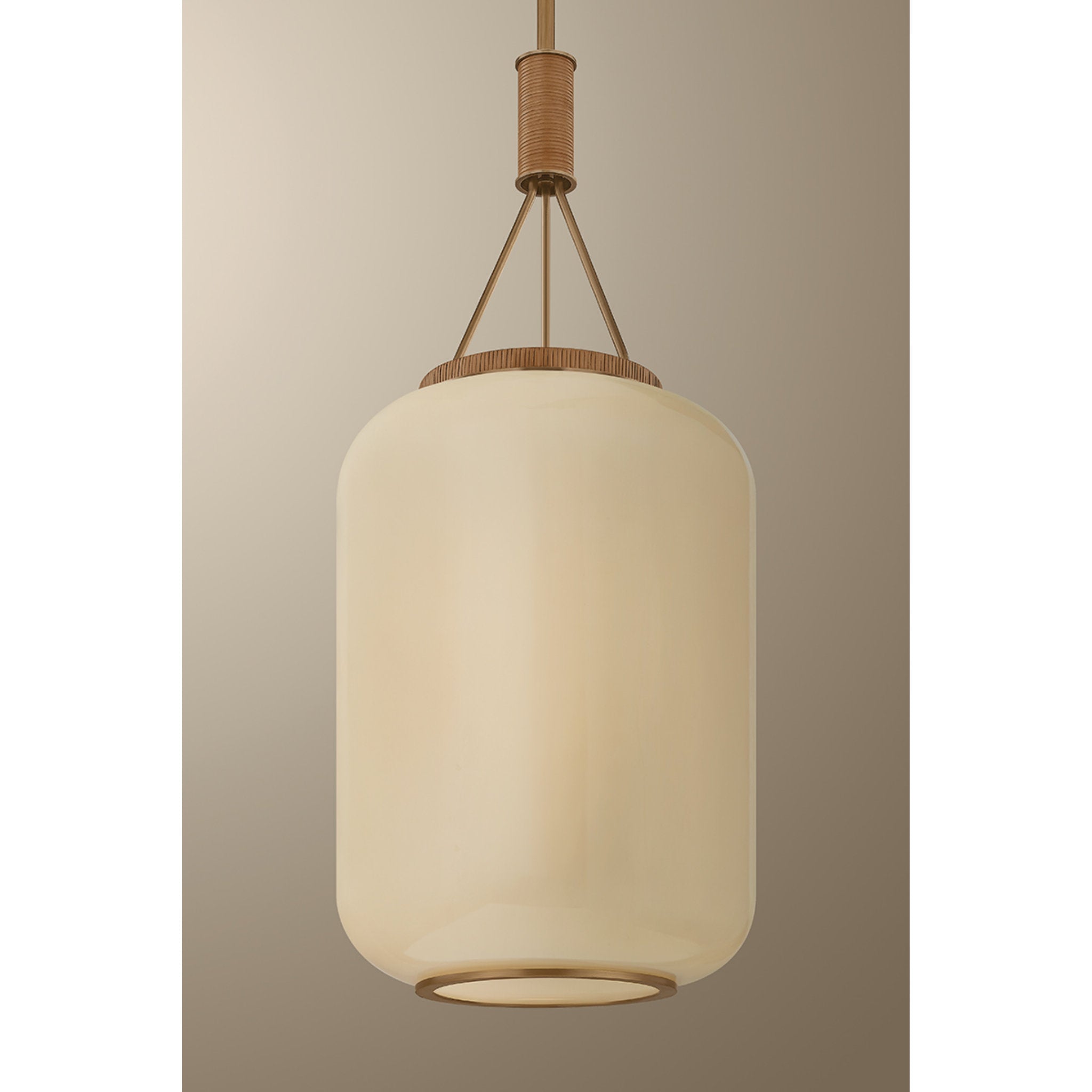 Judson 1-Light Lantern in Patina Brass 14W x 32.25H