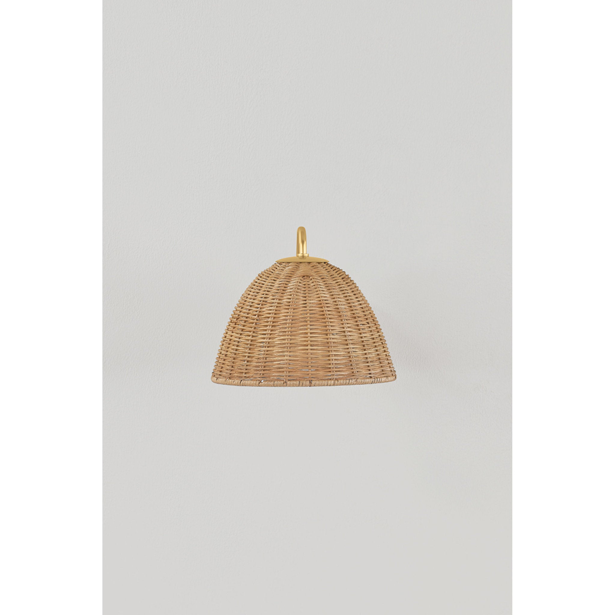 Katniss 1-Light Wall Sconce in Aged Brass 9.5W x 8H