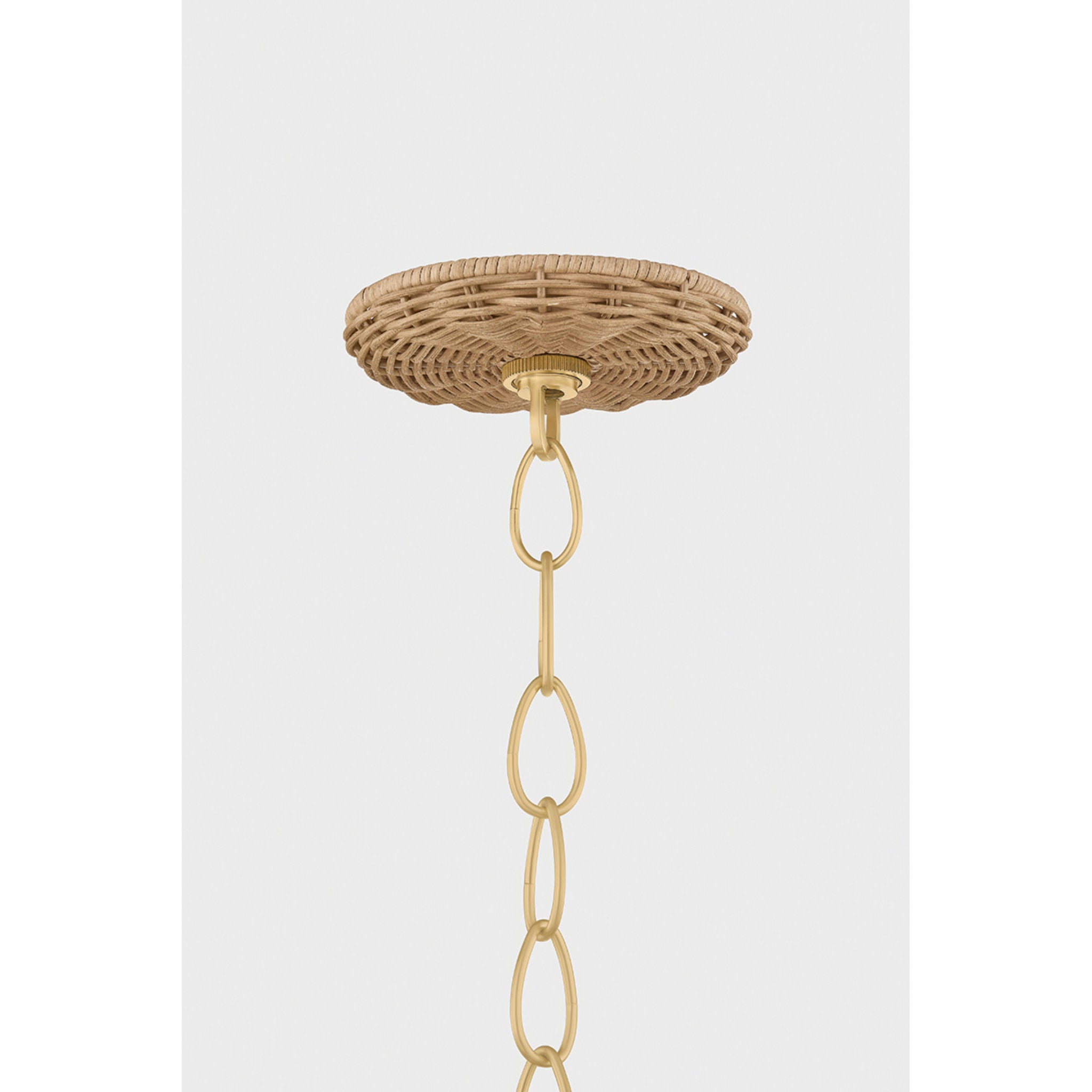 Katniss 3-Light Chandelier in Aged Brass 28W x 11.75H