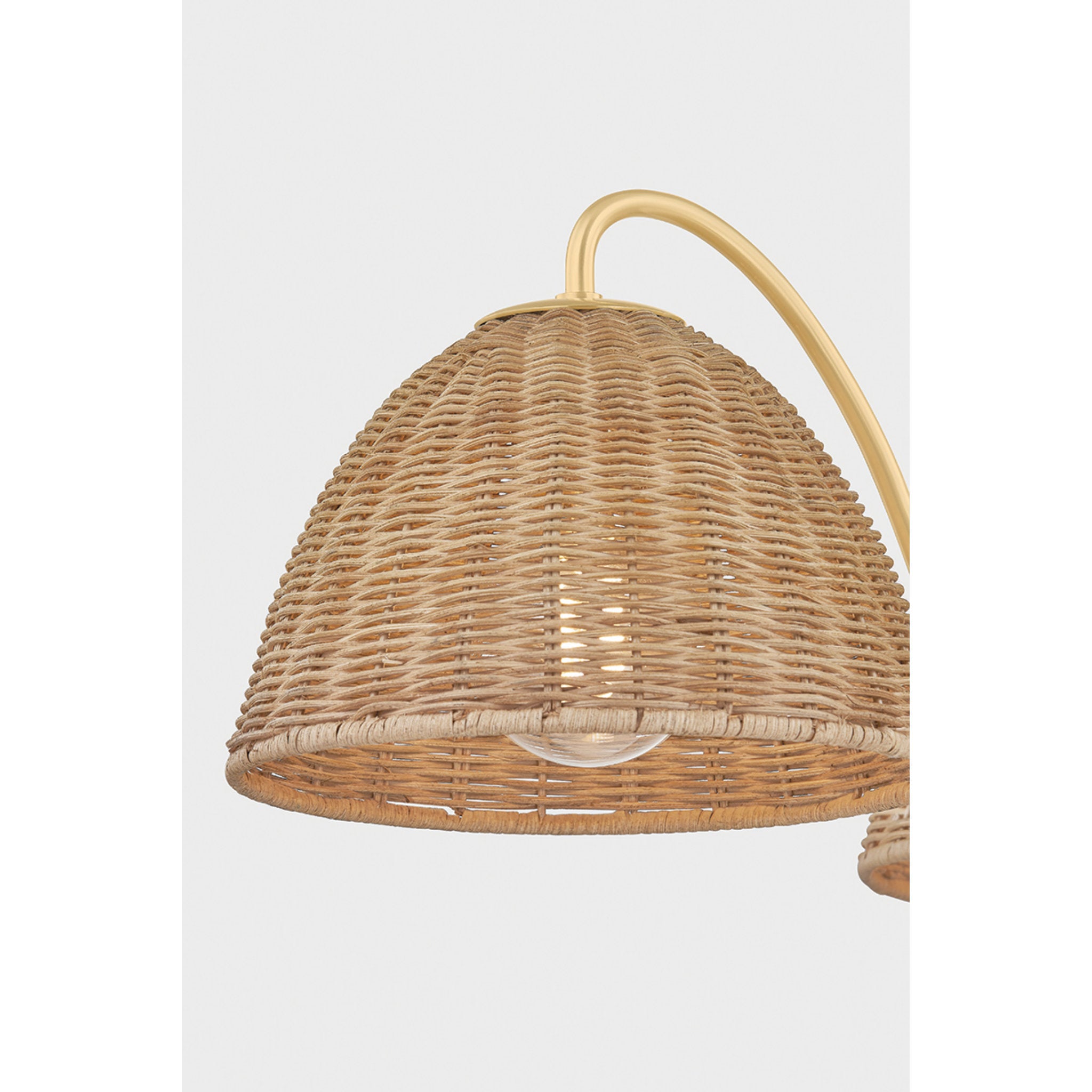 Katniss 3-Light Chandelier in Aged Brass 28W x 11.75H