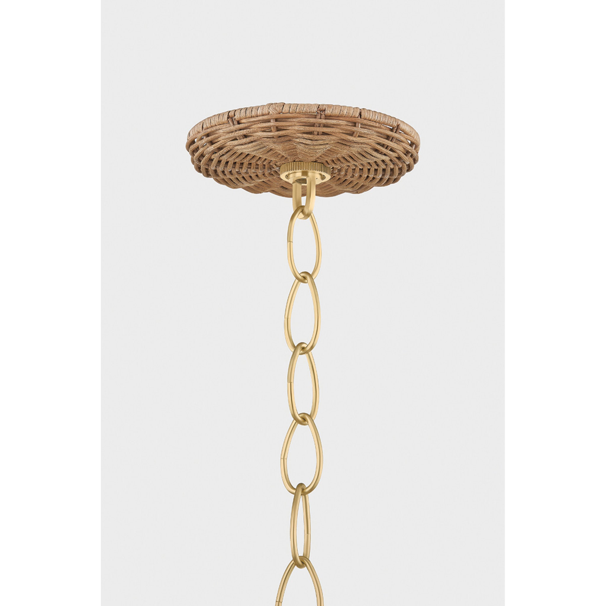Katniss 5-Light Chandelier in Aged Brass 38.5W x 13.5H